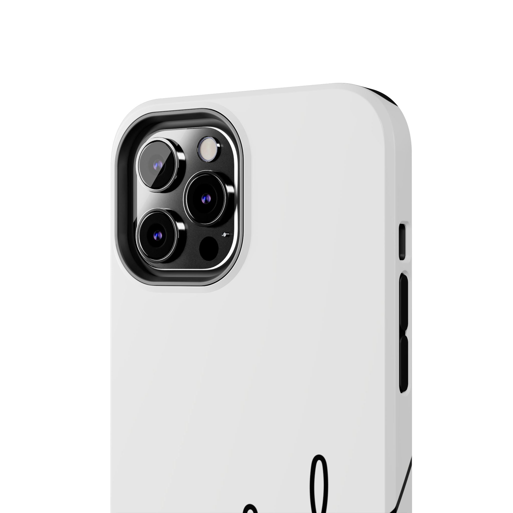 Joyful Tough Phone Case — Minimal Script Protective Phone Cover