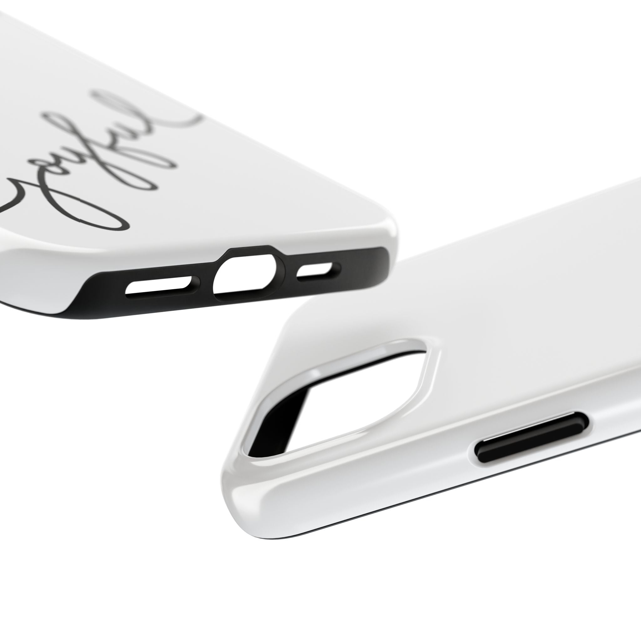 Joyful Tough Phone Case — Minimal Script Protective Phone Cover