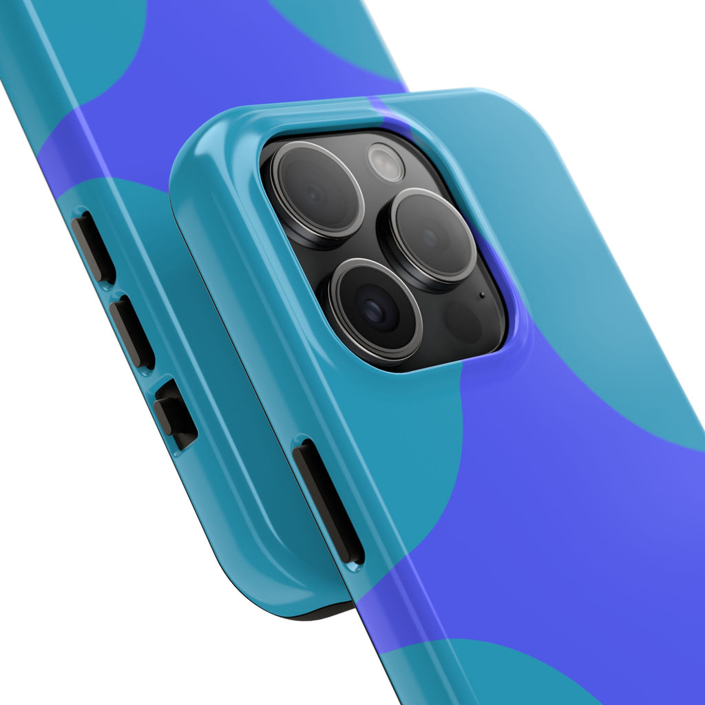 Teal & Indigo Starburst Tough Phone Case — Durable Protective Phone Case