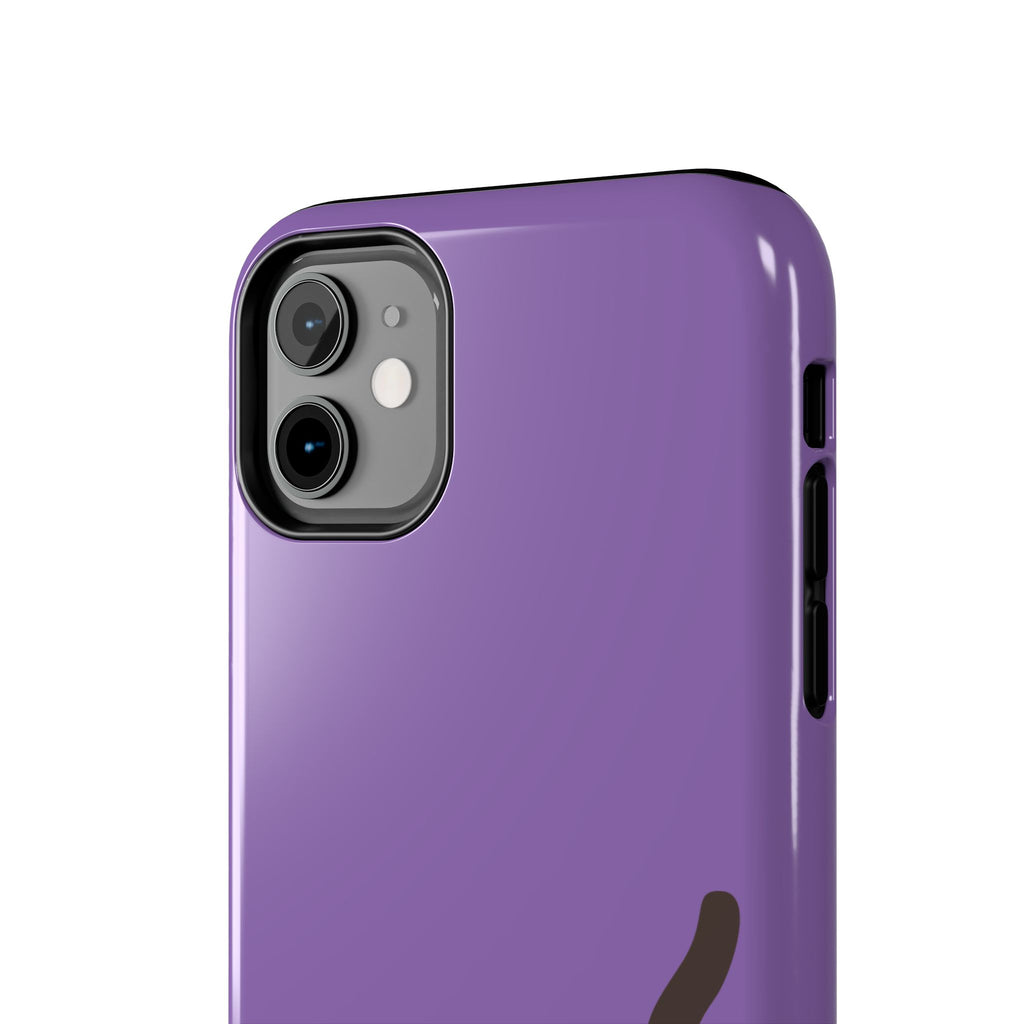 Purple Cute Cat-in-Bread Tough Phone Case — Cute Cat Heart Design