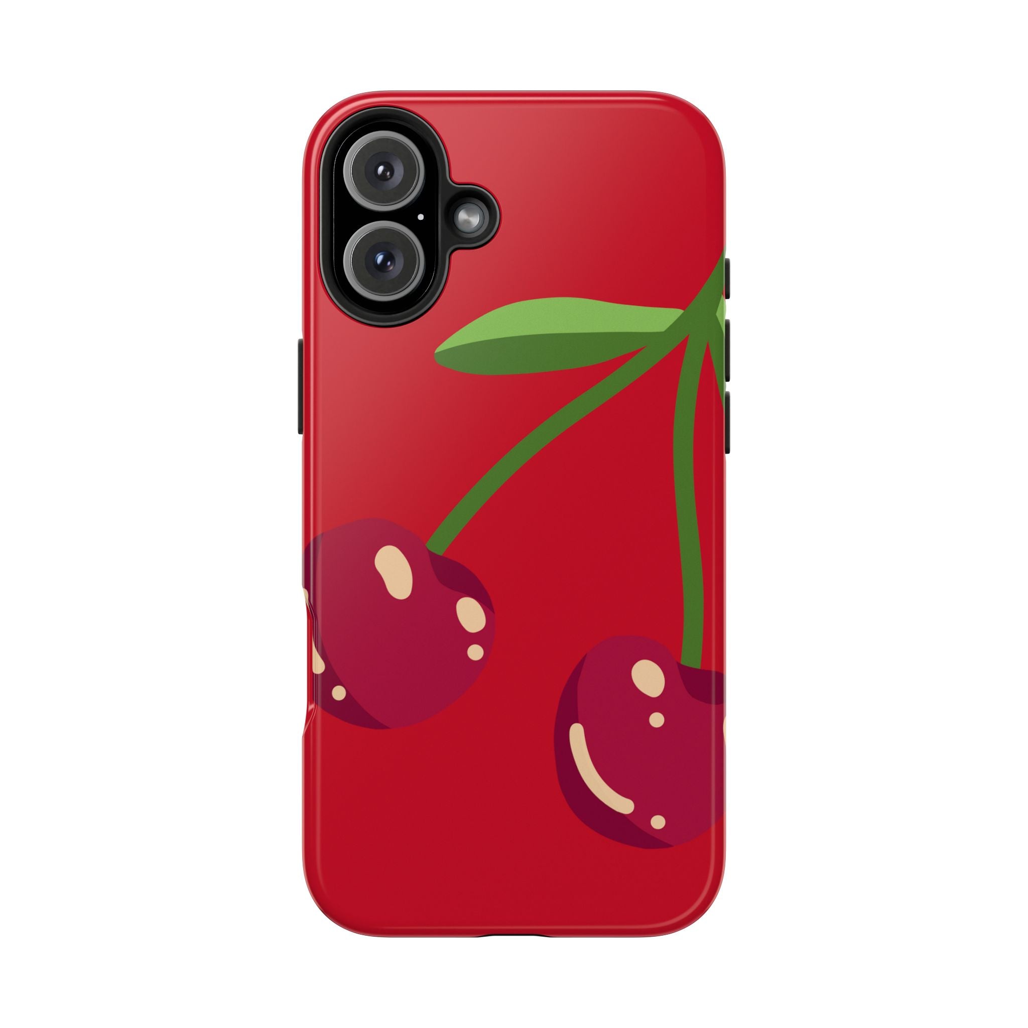 Cherry Red Tough Phone Case — Cute Retro Fruit iPhone Case