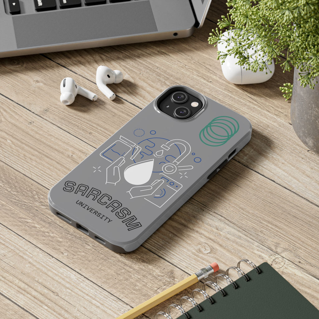 Sarcasm University Tough Phone Case — Scientific Lab Drop Design