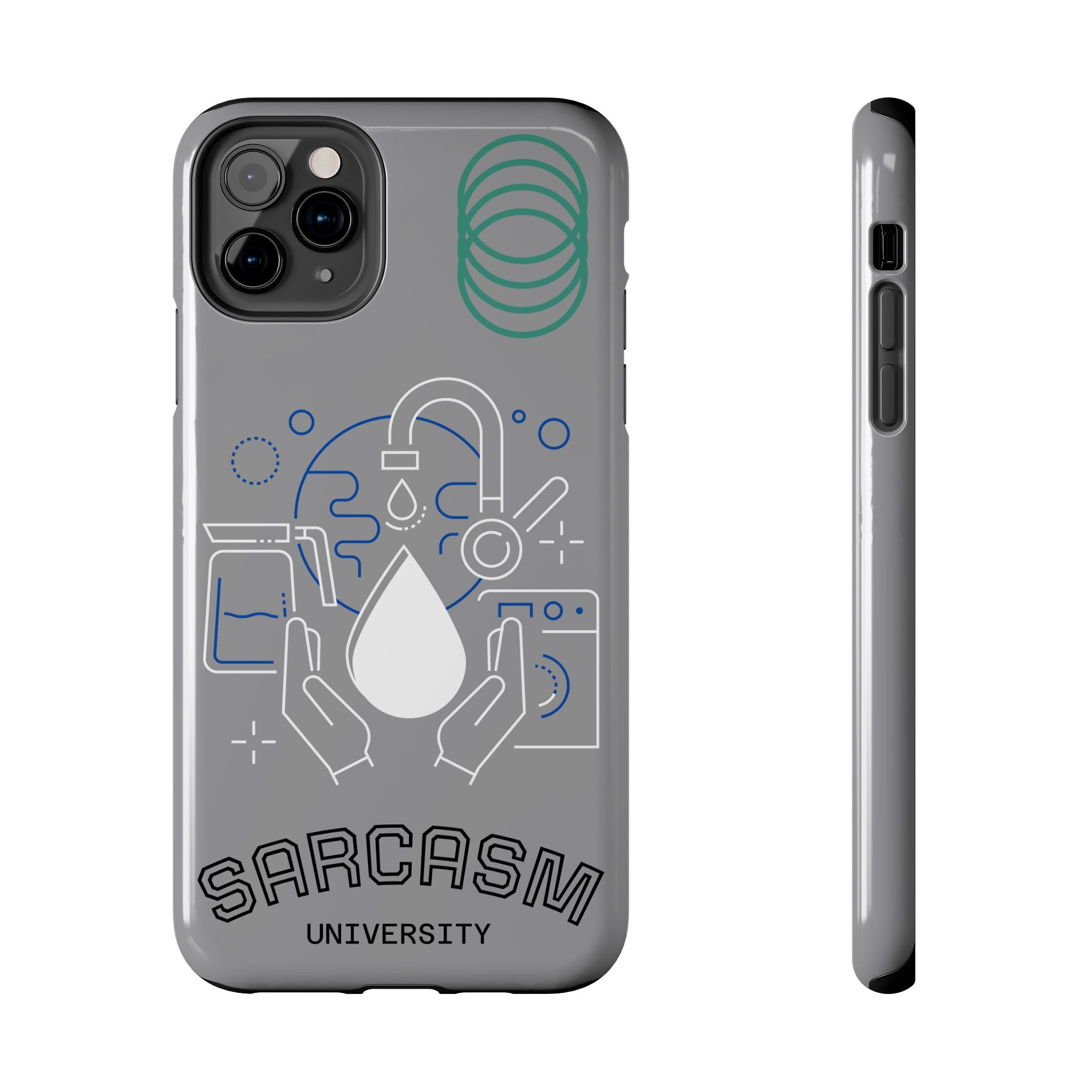Sarcasm University Tough Phone Case — Scientific Lab Drop Design