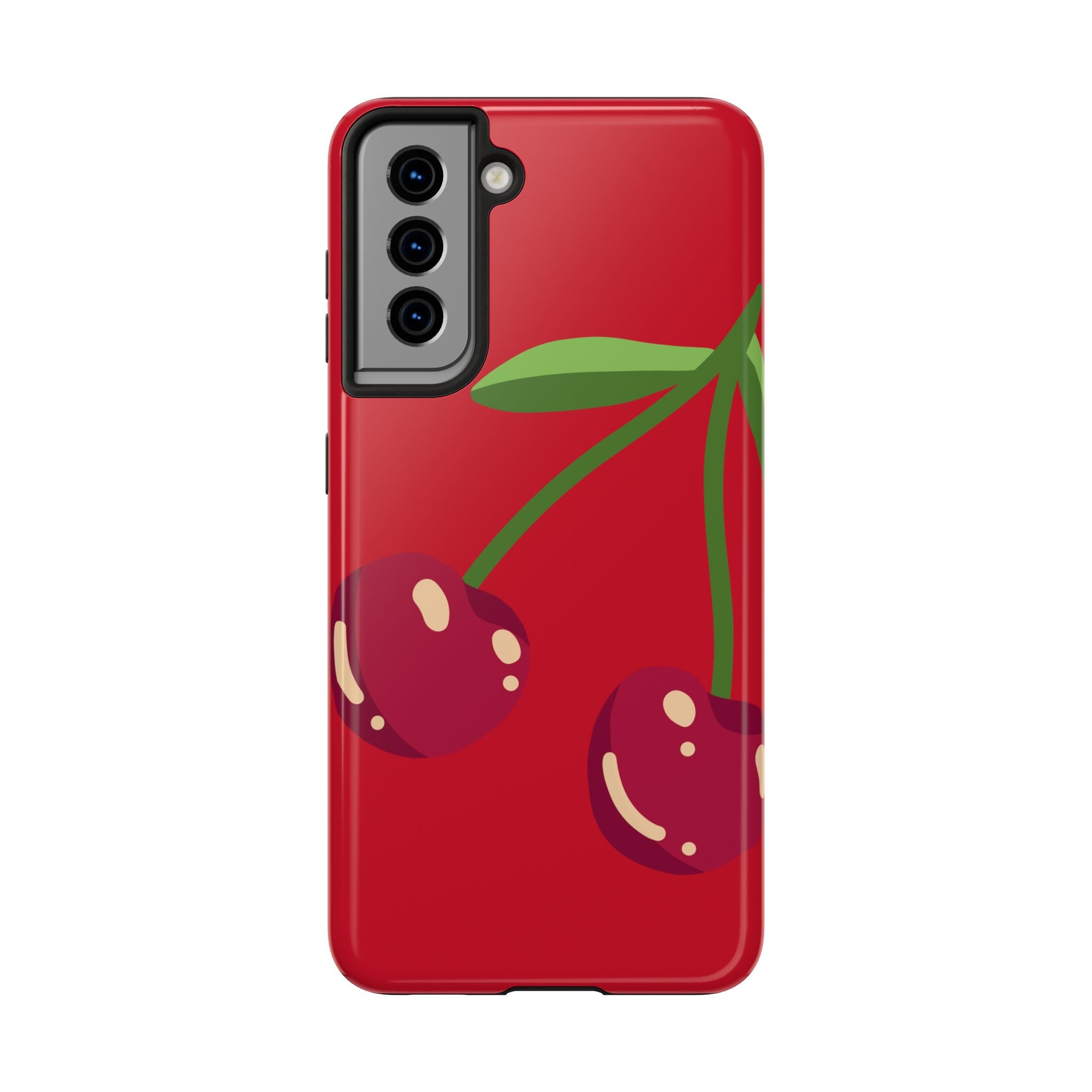 Cherry Red Tough Phone Case — Cute Retro Fruit iPhone Case