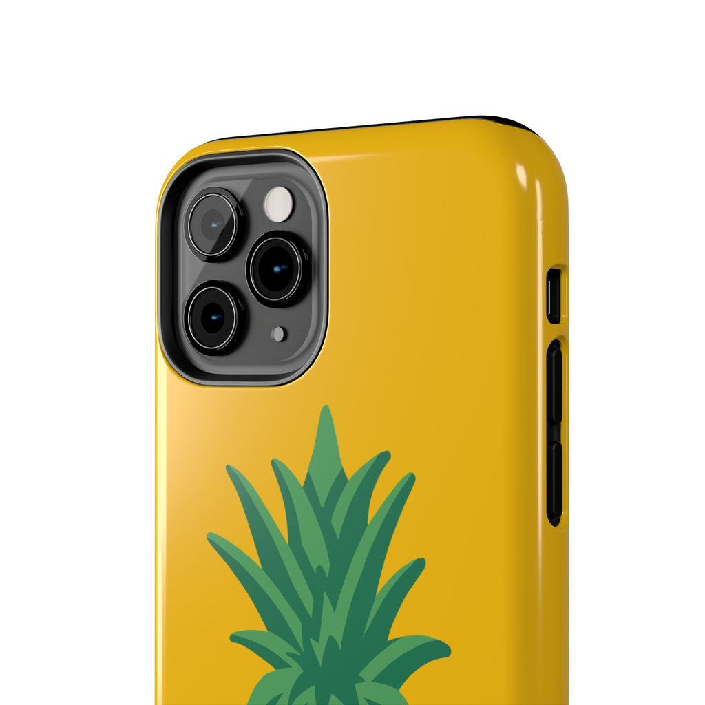 Pineapple Tough Phone Case — Bright Yellow Protective Phone Cover