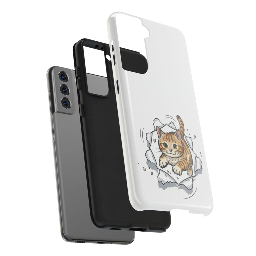 Playful Orange Tabby Cat Phone Case | Tough Phone Case, Protective Cute Kitty