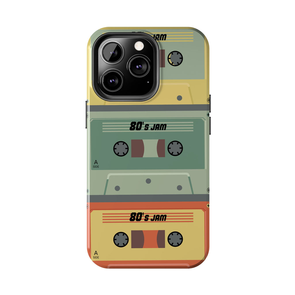Retro 80s Cassette Tough Phone Case — "80's Jam" Vintage Tape Design