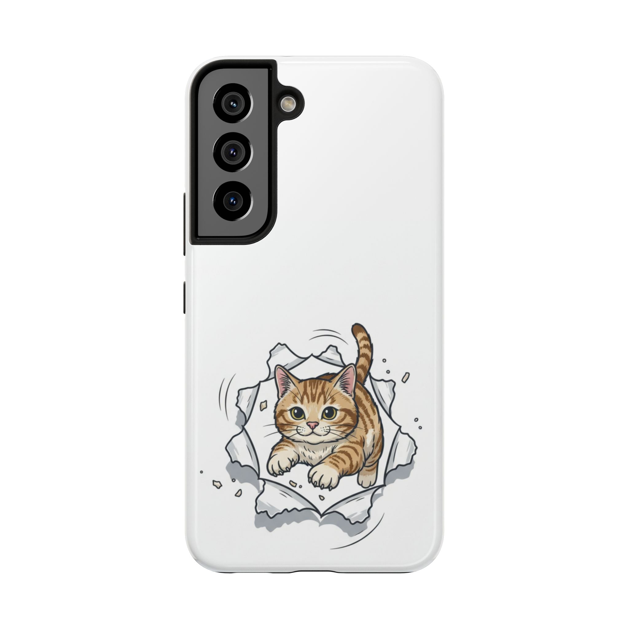 Playful Orange Tabby Cat Phone Case | Tough Phone Case, Protective Cute Kitty