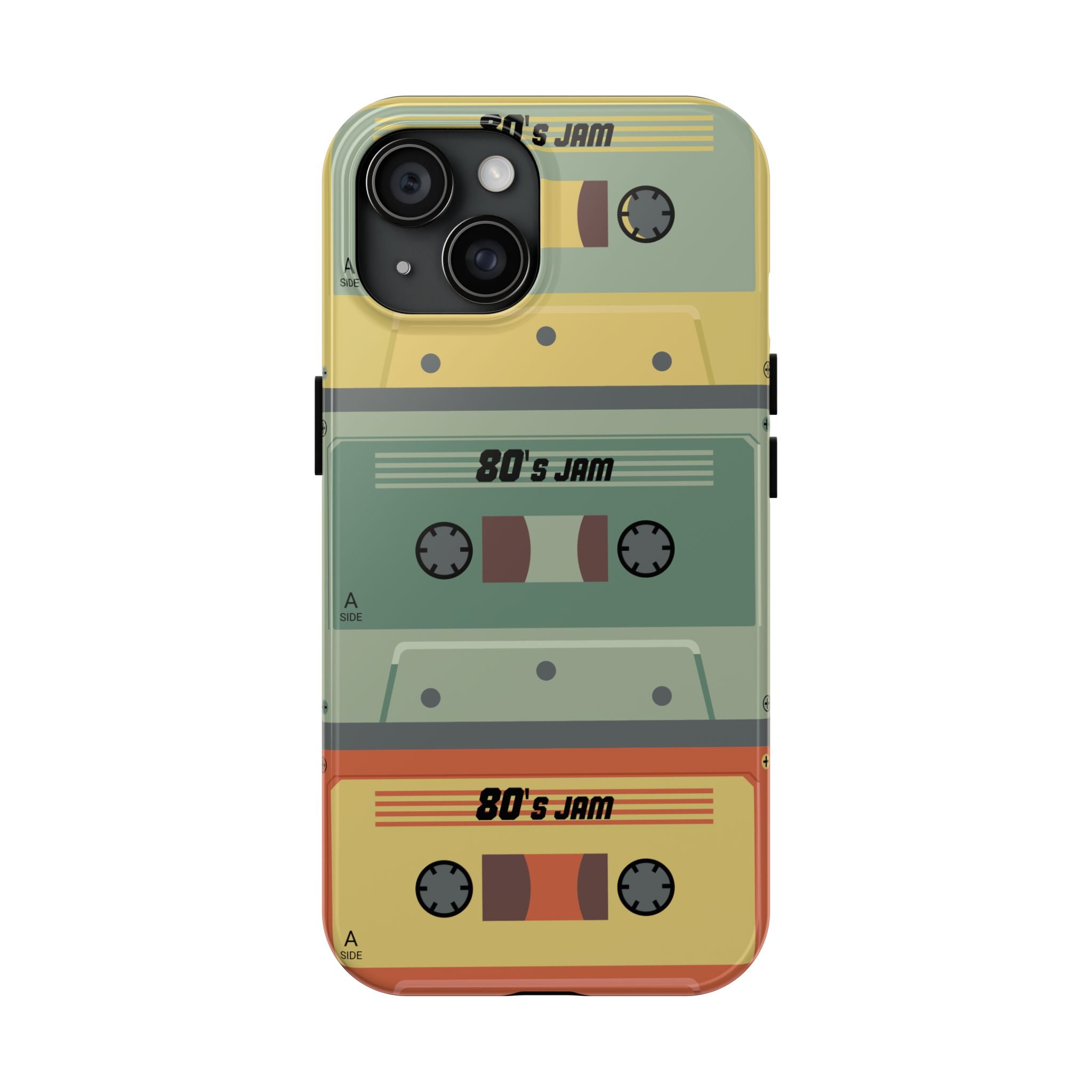 Retro 80s Cassette Tough Phone Case — "80's Jam" Vintage Tape Design