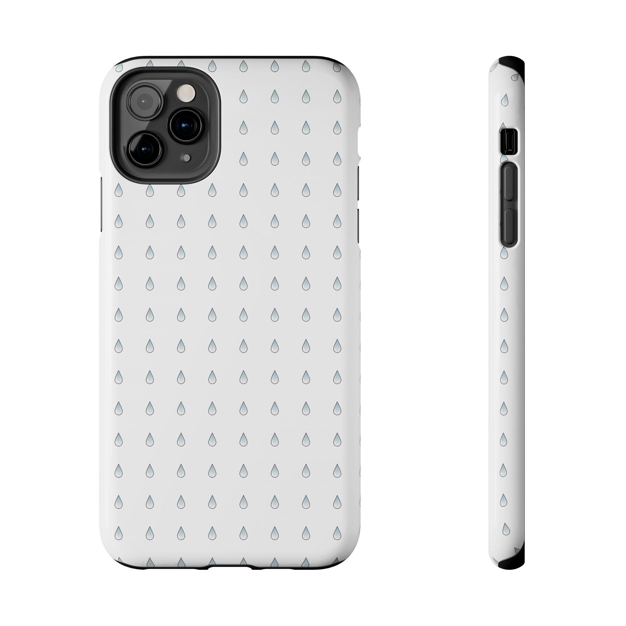 Tough Phone Case — Minimal Raindrop Protective Cover