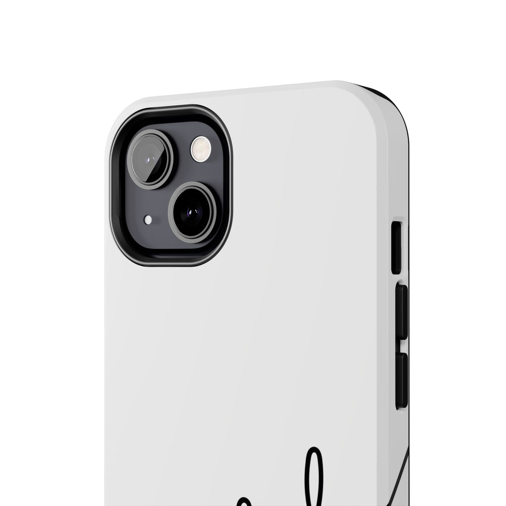 Joyful Tough Phone Case — Minimal Script Protective Phone Cover