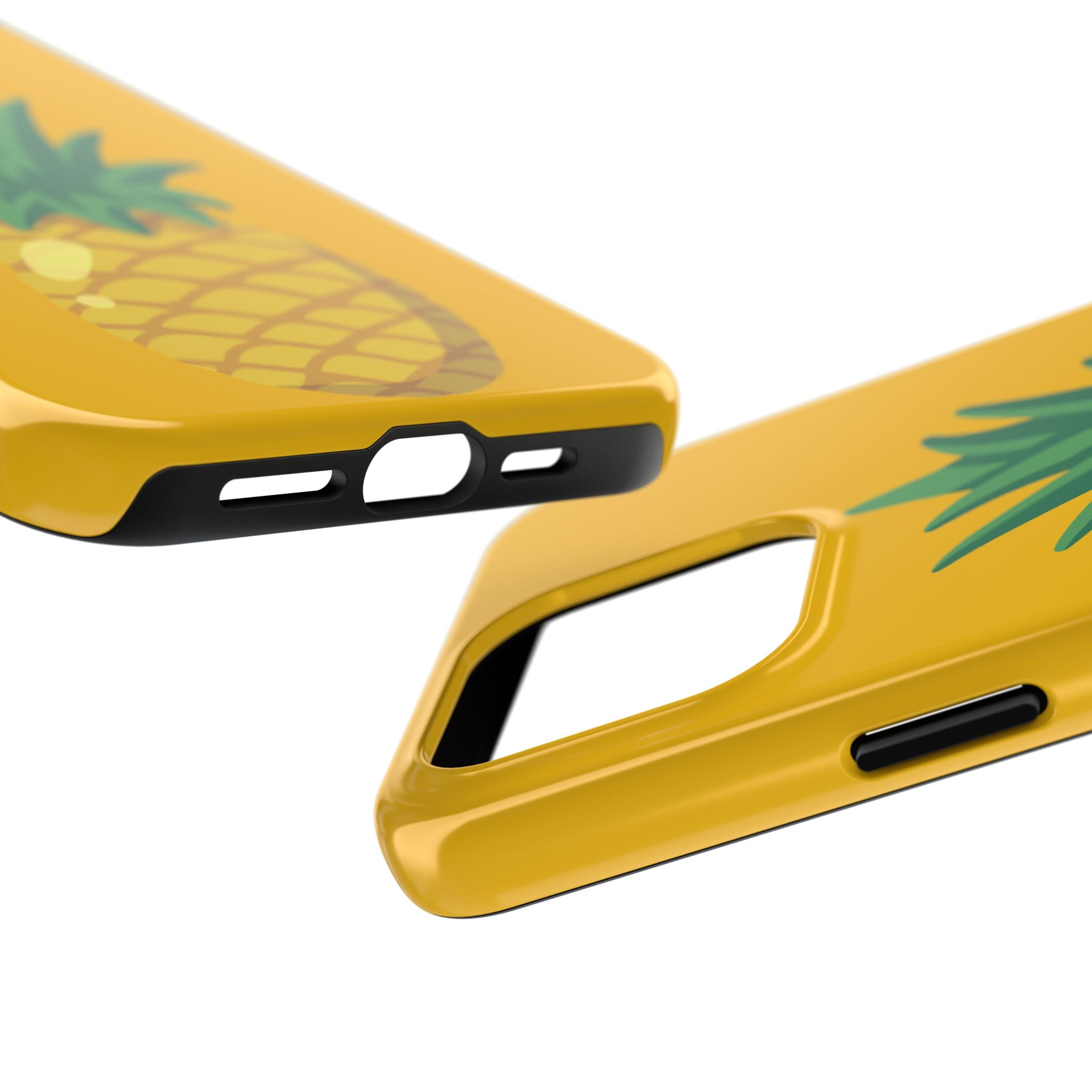 Pineapple Tough Phone Case — Bright Yellow Protective Phone Cover