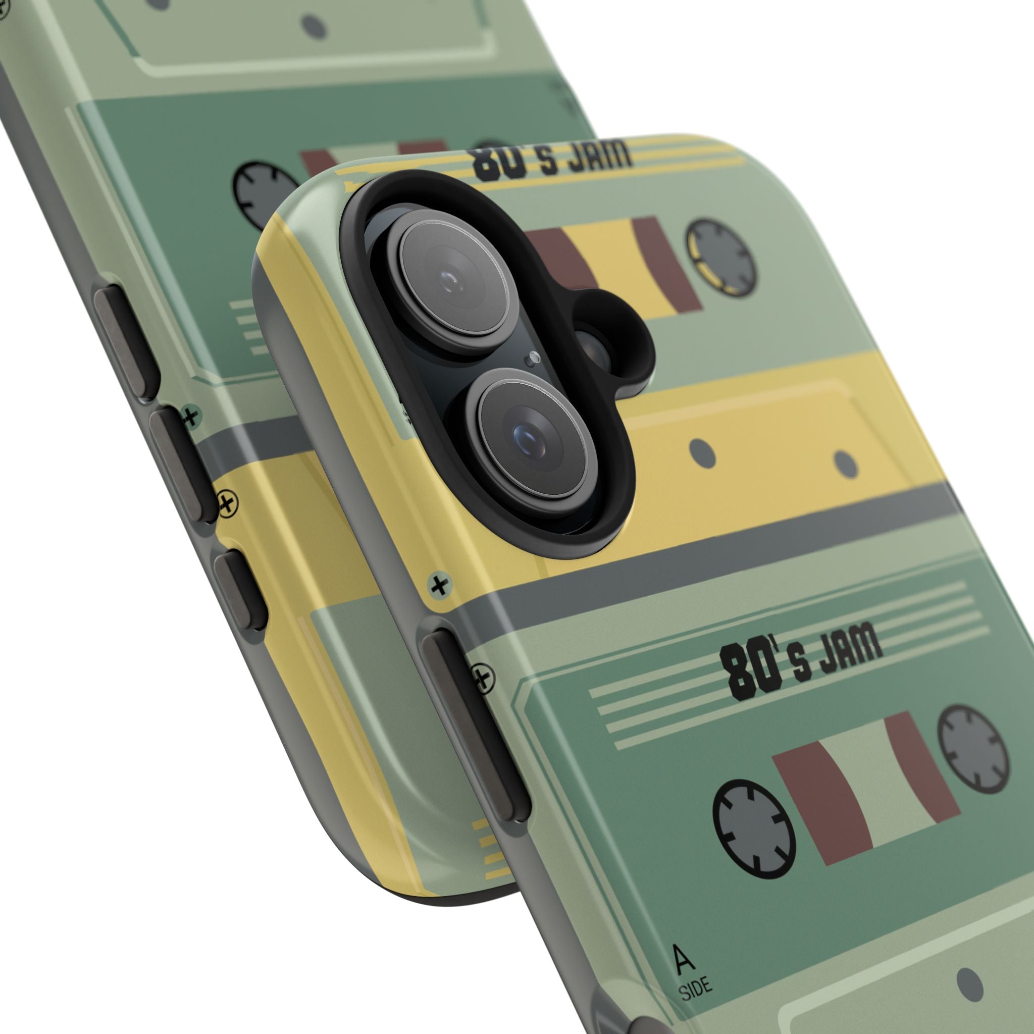 Retro 80s Cassette Tough Phone Case — "80's Jam" Vintage Tape Design