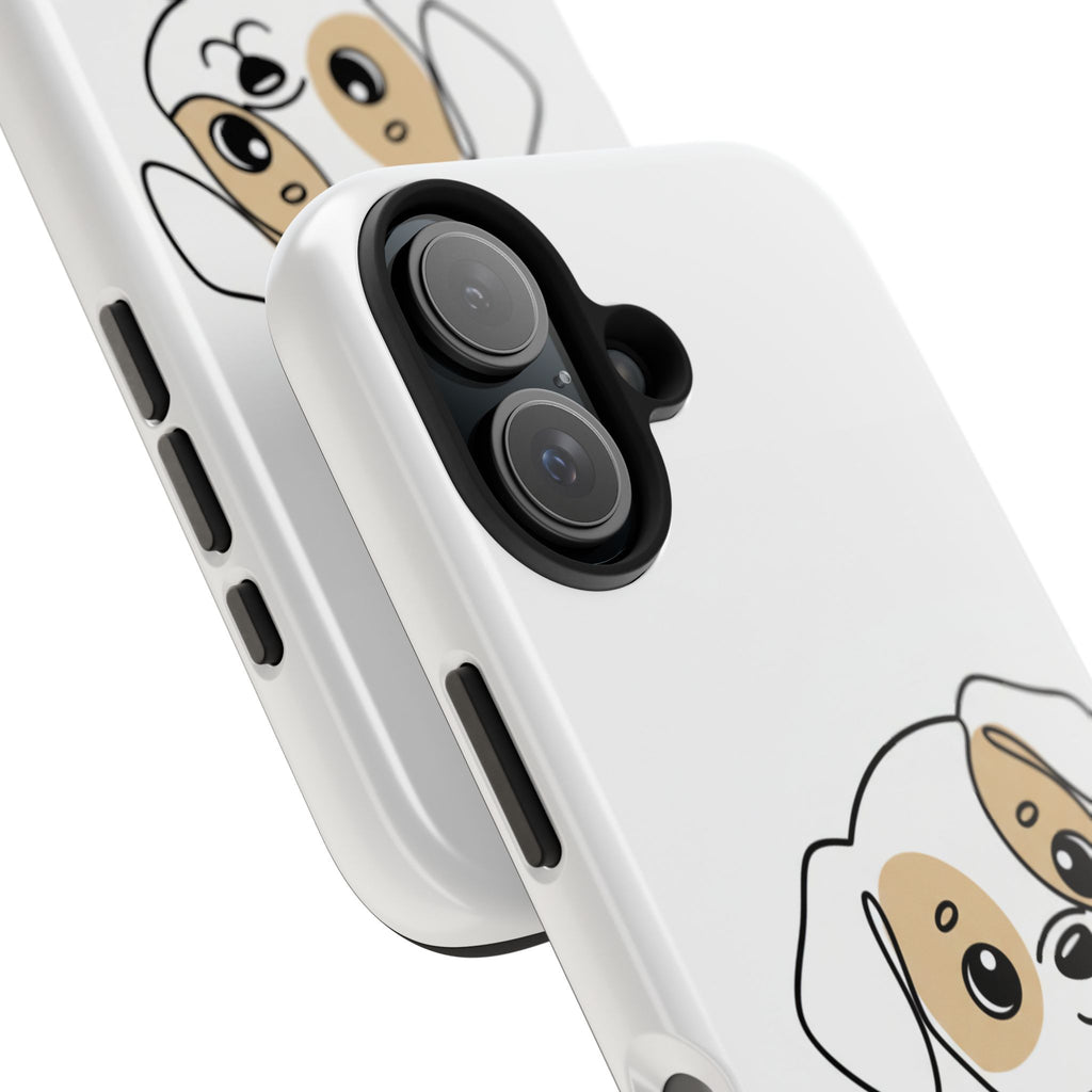 Cute Puppy Tough Phone Case – Cartoon Dog Protective Phone Cover