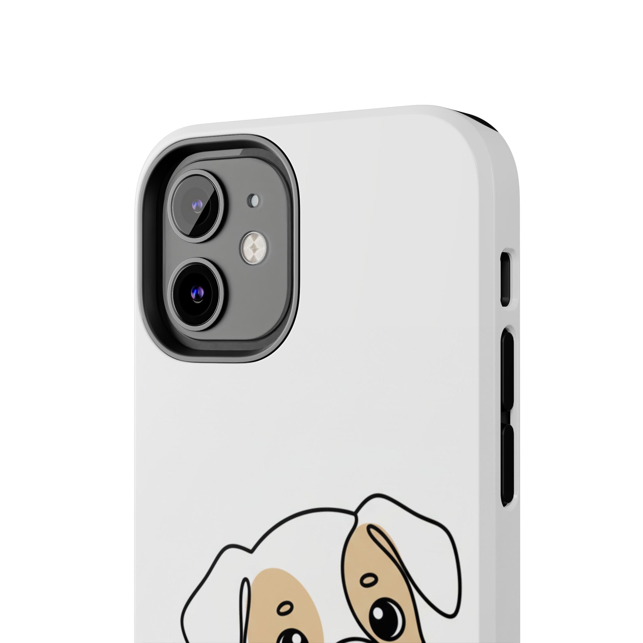 Cute Puppy Tough Phone Case – Cartoon Dog Protective Phone Cover