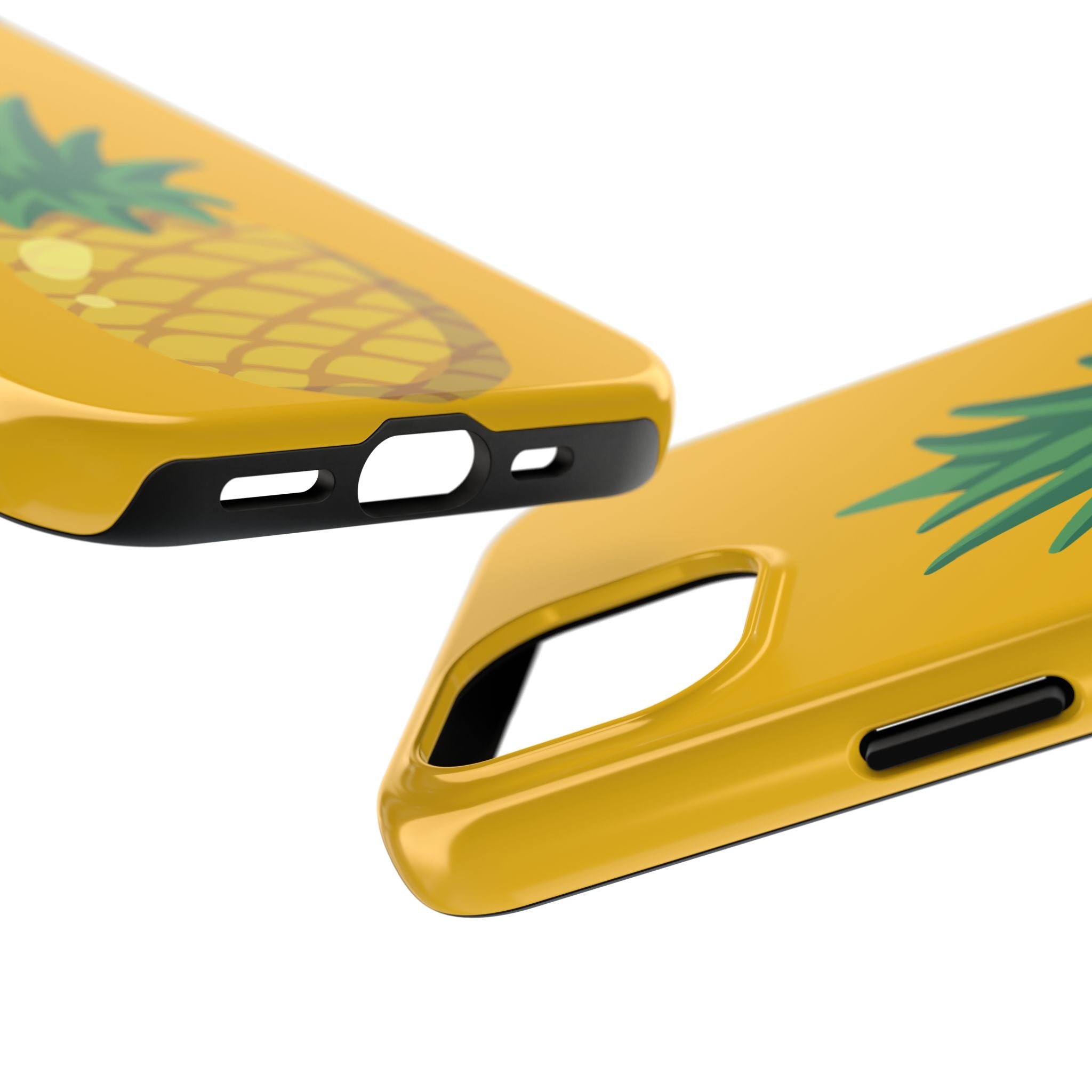Pineapple Tough Phone Case — Bright Yellow Protective Phone Cover