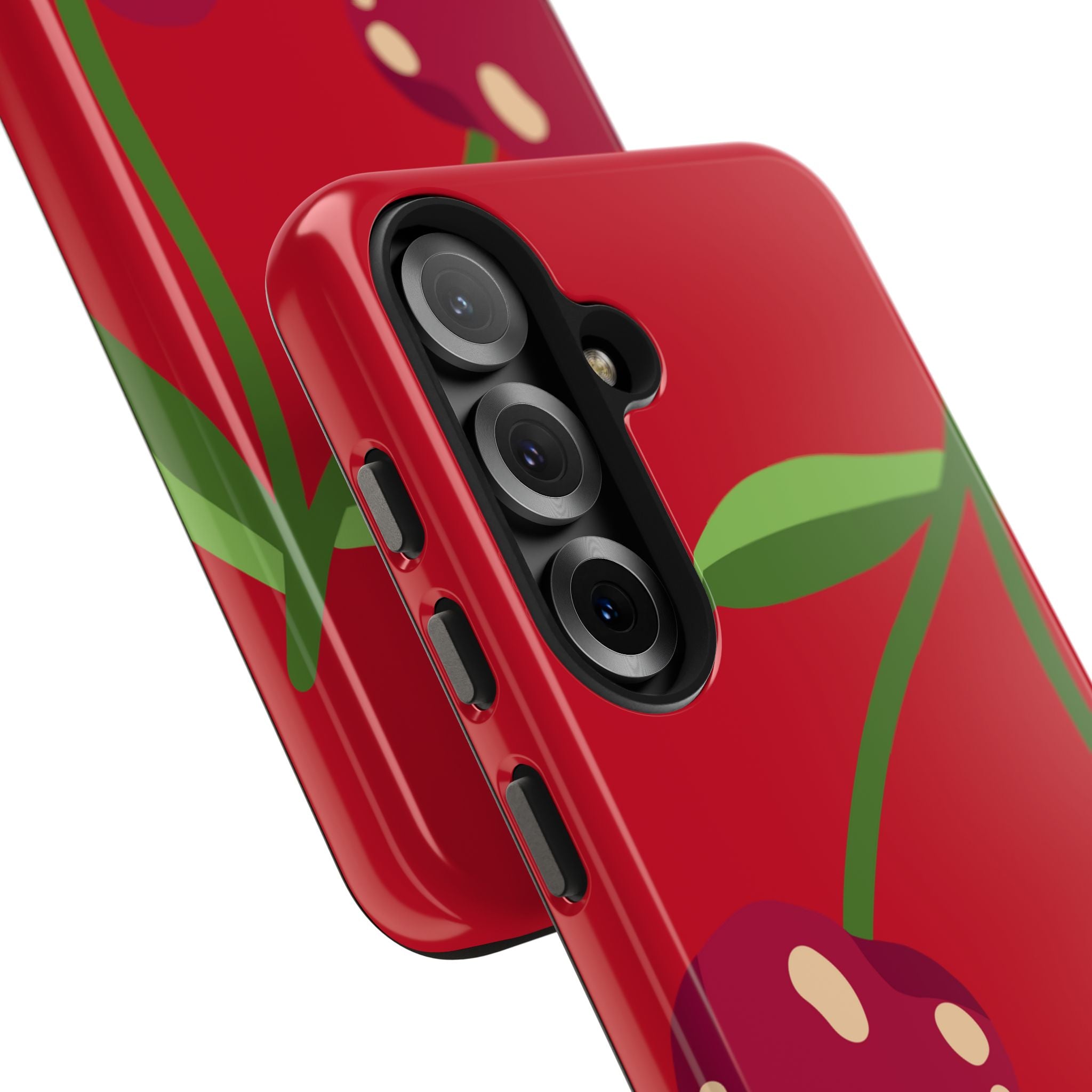 Cherry Red Tough Phone Case — Cute Retro Fruit iPhone Case
