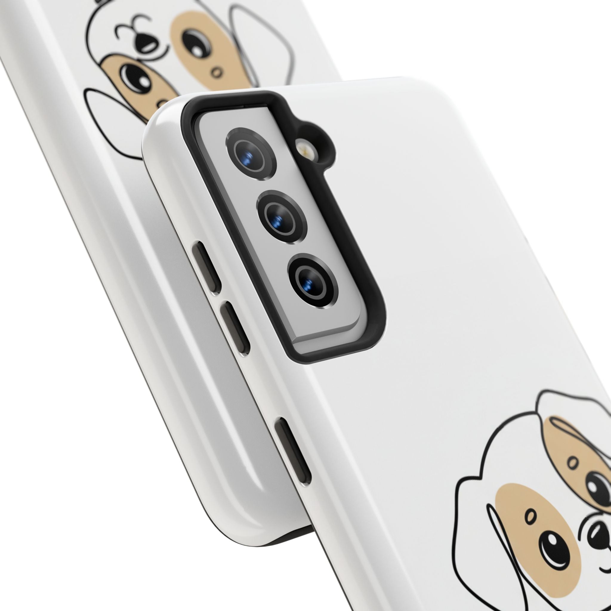Cute Puppy Tough Phone Case – Cartoon Dog Protective Phone Cover