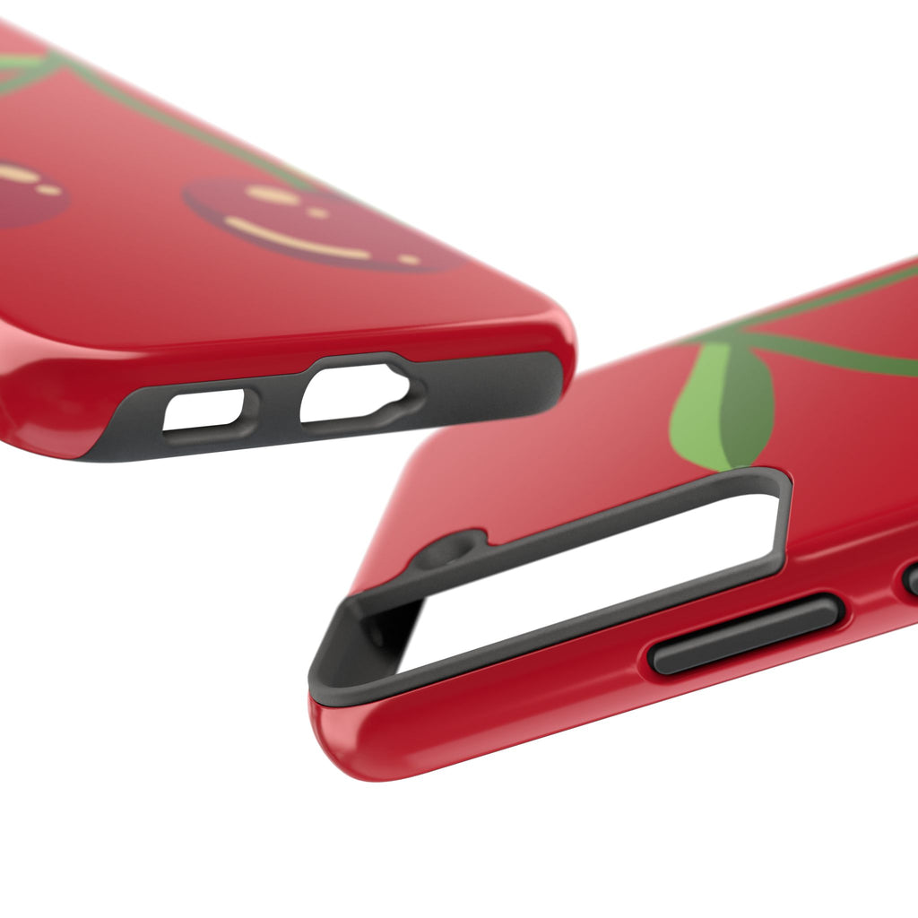 Cherry Red Tough Phone Case — Cute Retro Fruit iPhone Case