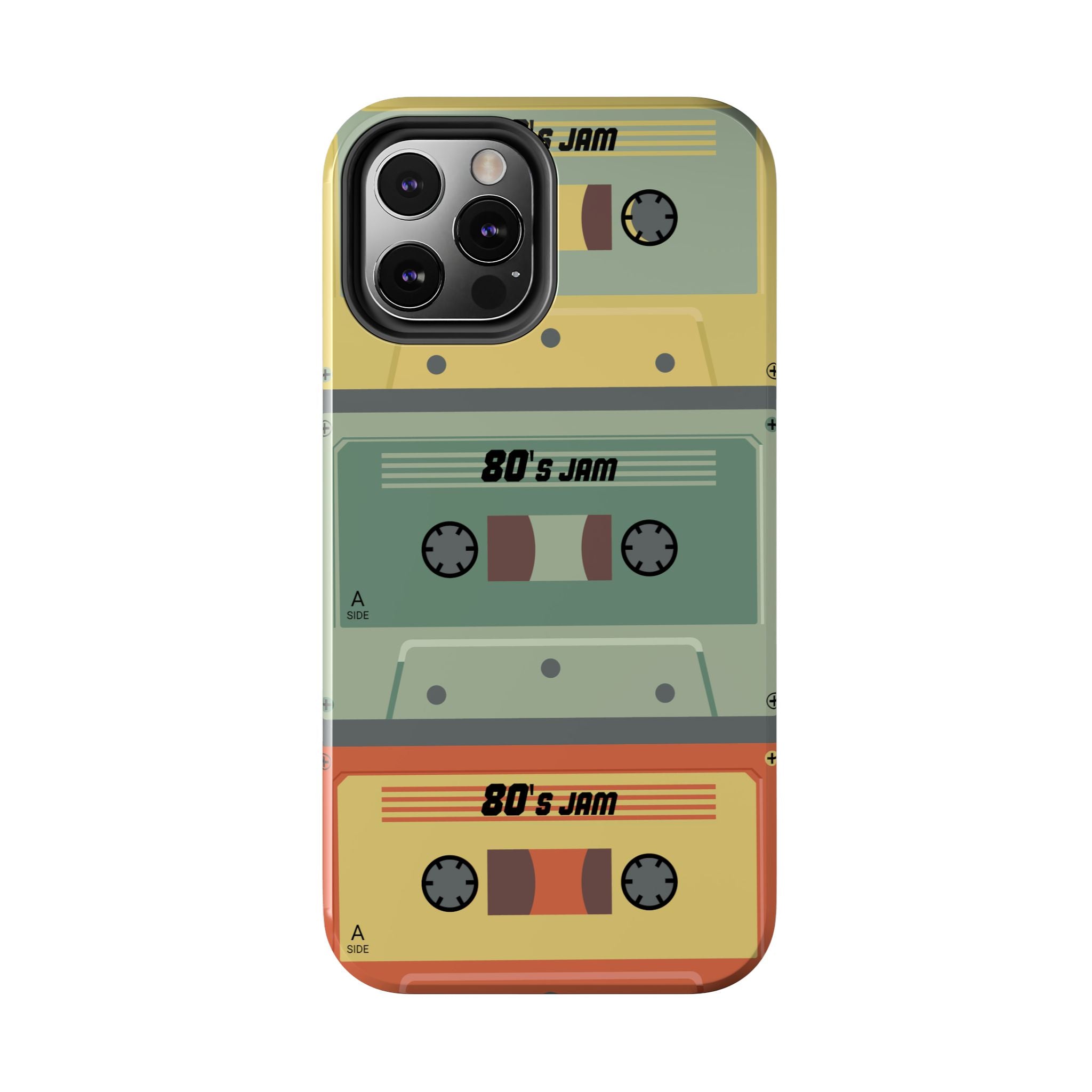 Retro 80s Cassette Tough Phone Case — "80's Jam" Vintage Tape Design