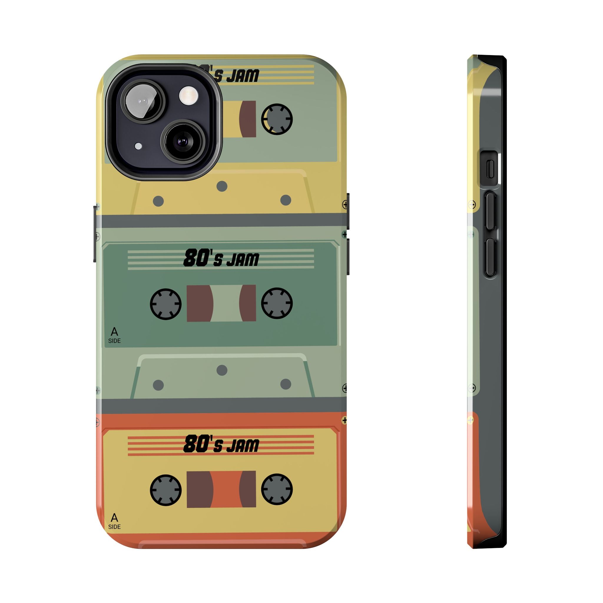 Retro 80s Cassette Tough Phone Case — "80's Jam" Vintage Tape Design