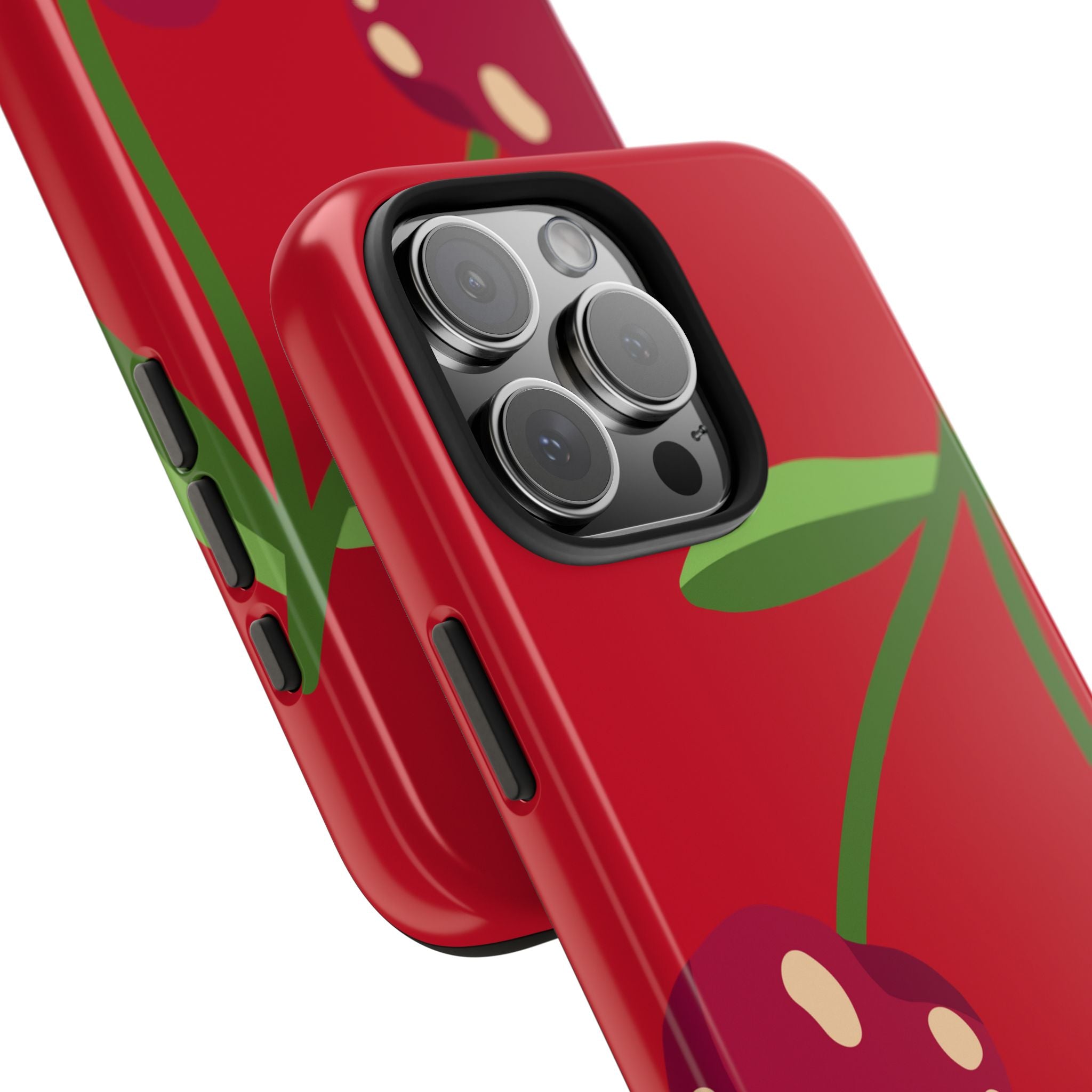 Cherry Red Tough Phone Case — Cute Retro Fruit iPhone Case