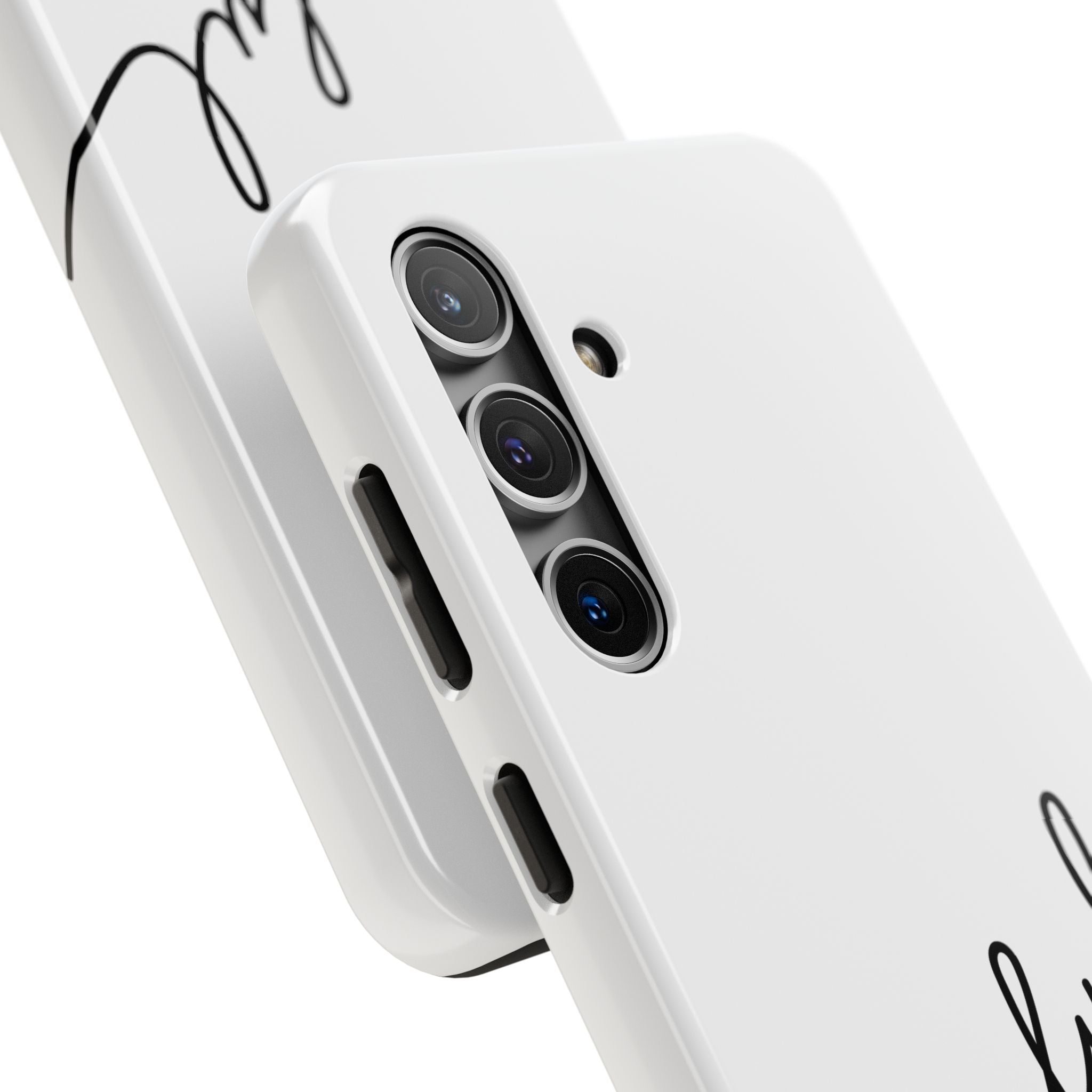 Joyful Tough Phone Case — Minimal Script Protective Phone Cover