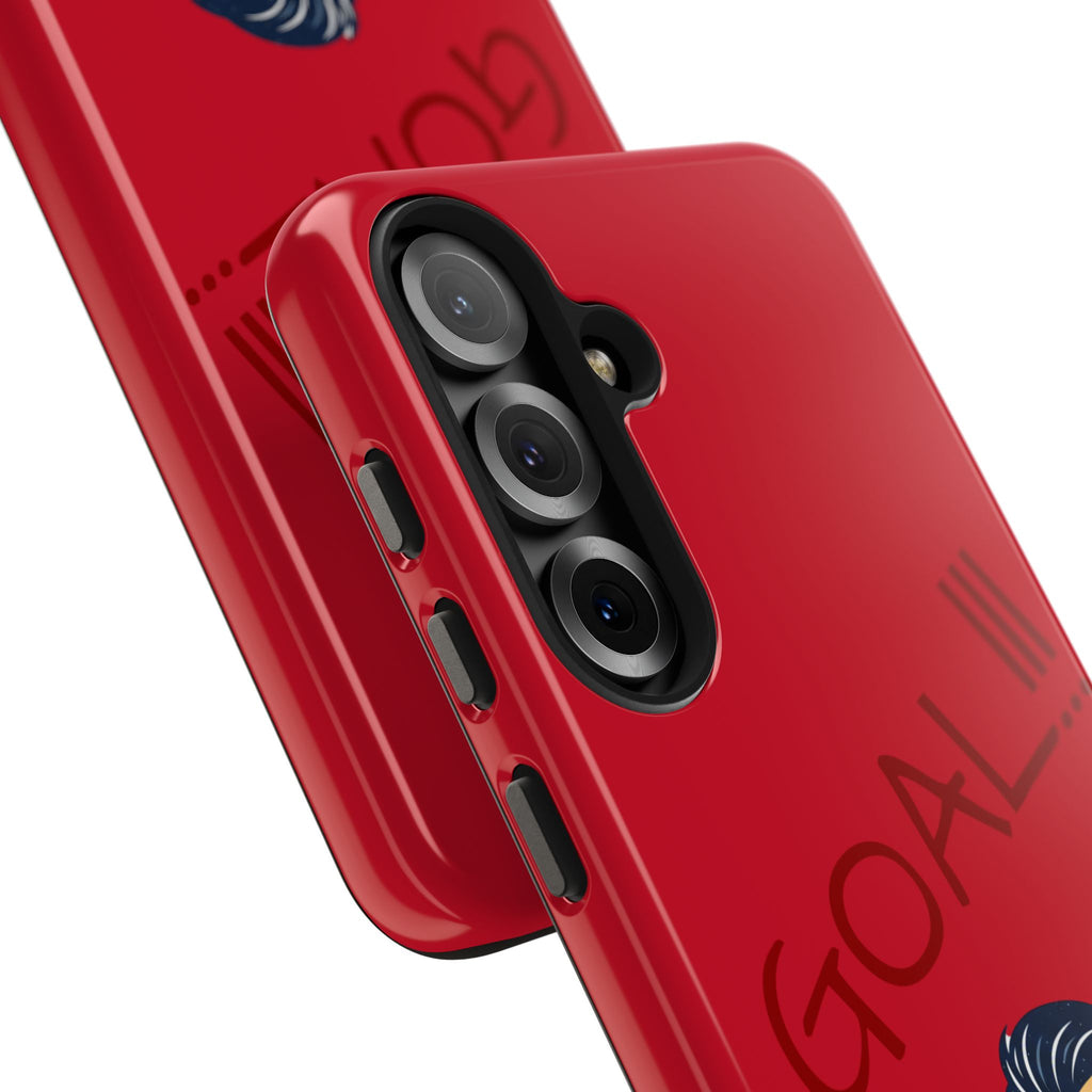 Phone Case — 'GOAL!!!' Cartoon Soccer Player Tough Protective Case