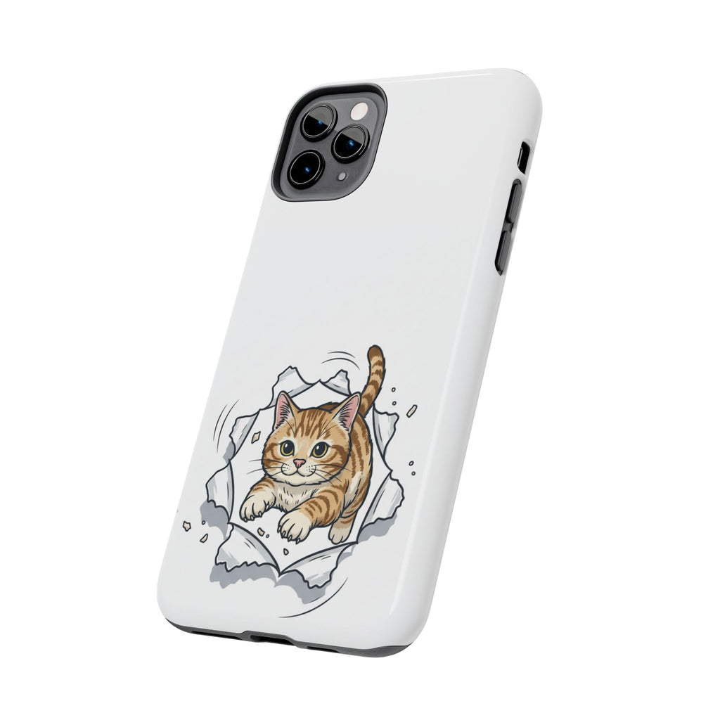 Playful Orange Tabby Cat Phone Case | Tough Phone Case, Protective Cute Kitty