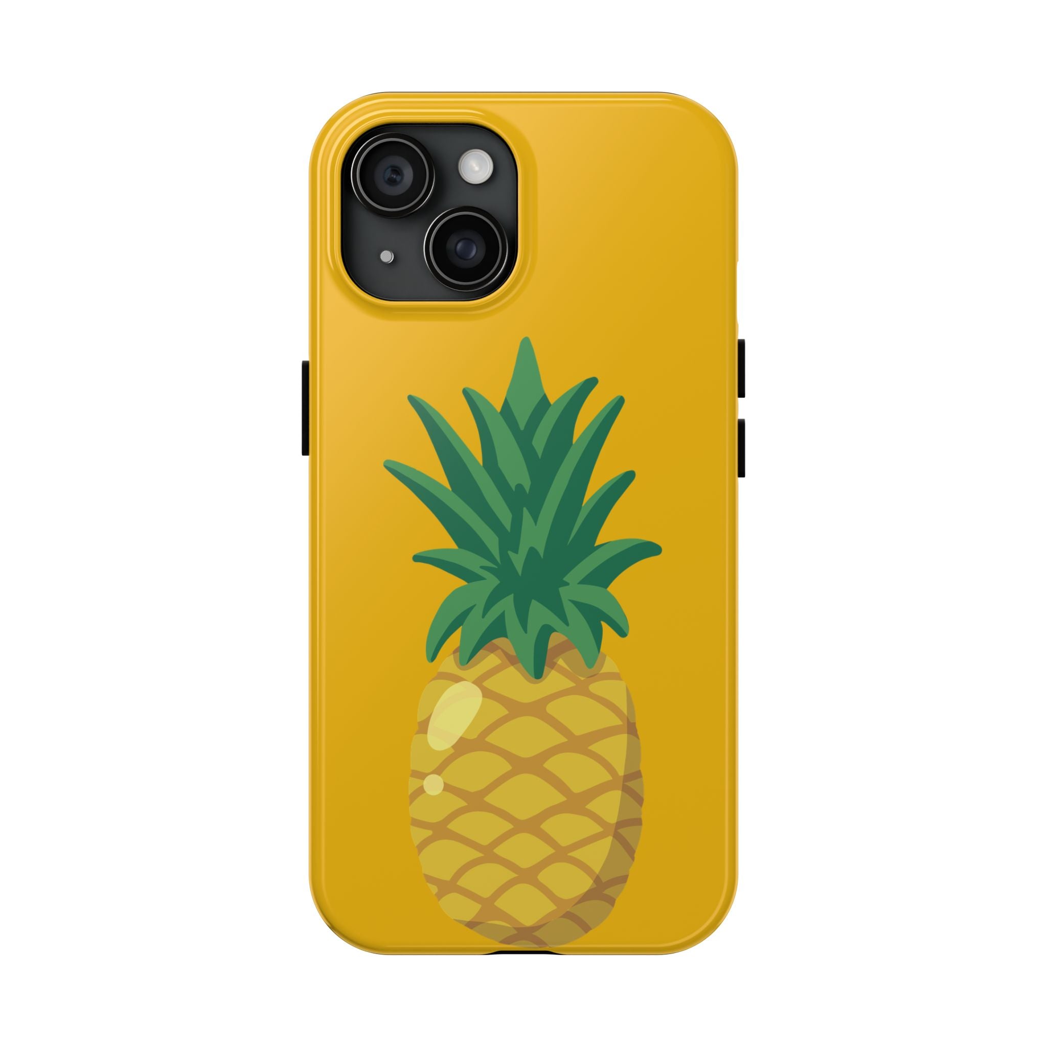 Pineapple Tough Phone Case — Bright Yellow Protective Phone Cover