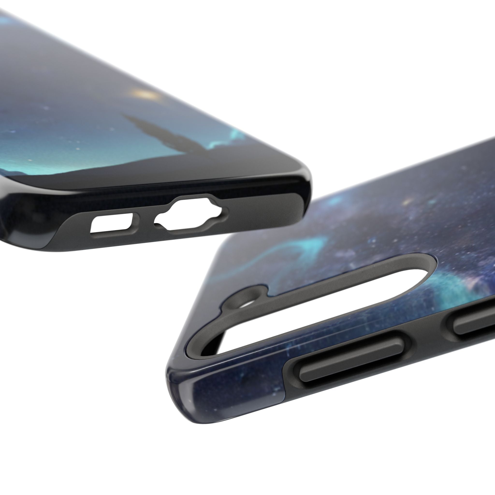 Galaxy Night Sky Tough Phone Case — Starry Landscape Protective Phone Cover