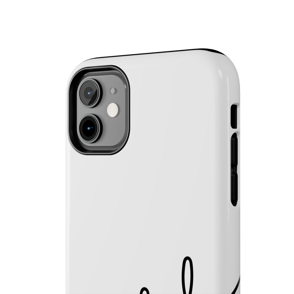 Joyful Tough Phone Case — Minimal Script Protective Phone Cover