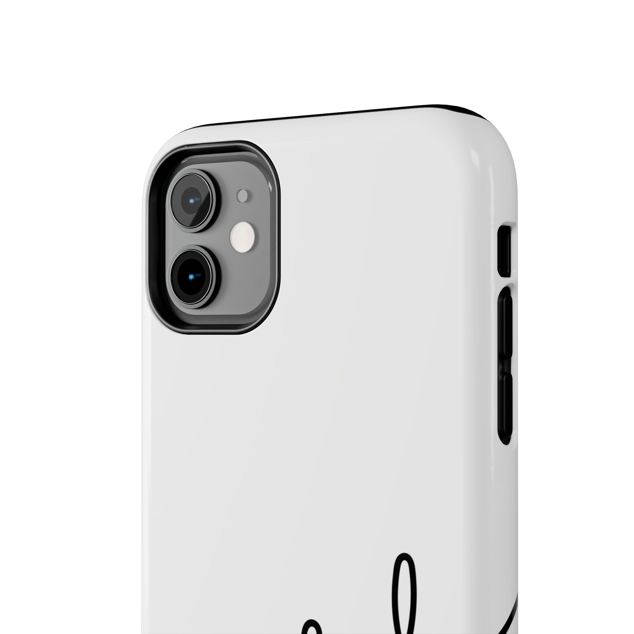 Joyful Tough Phone Case — Minimal Script Protective Phone Cover
