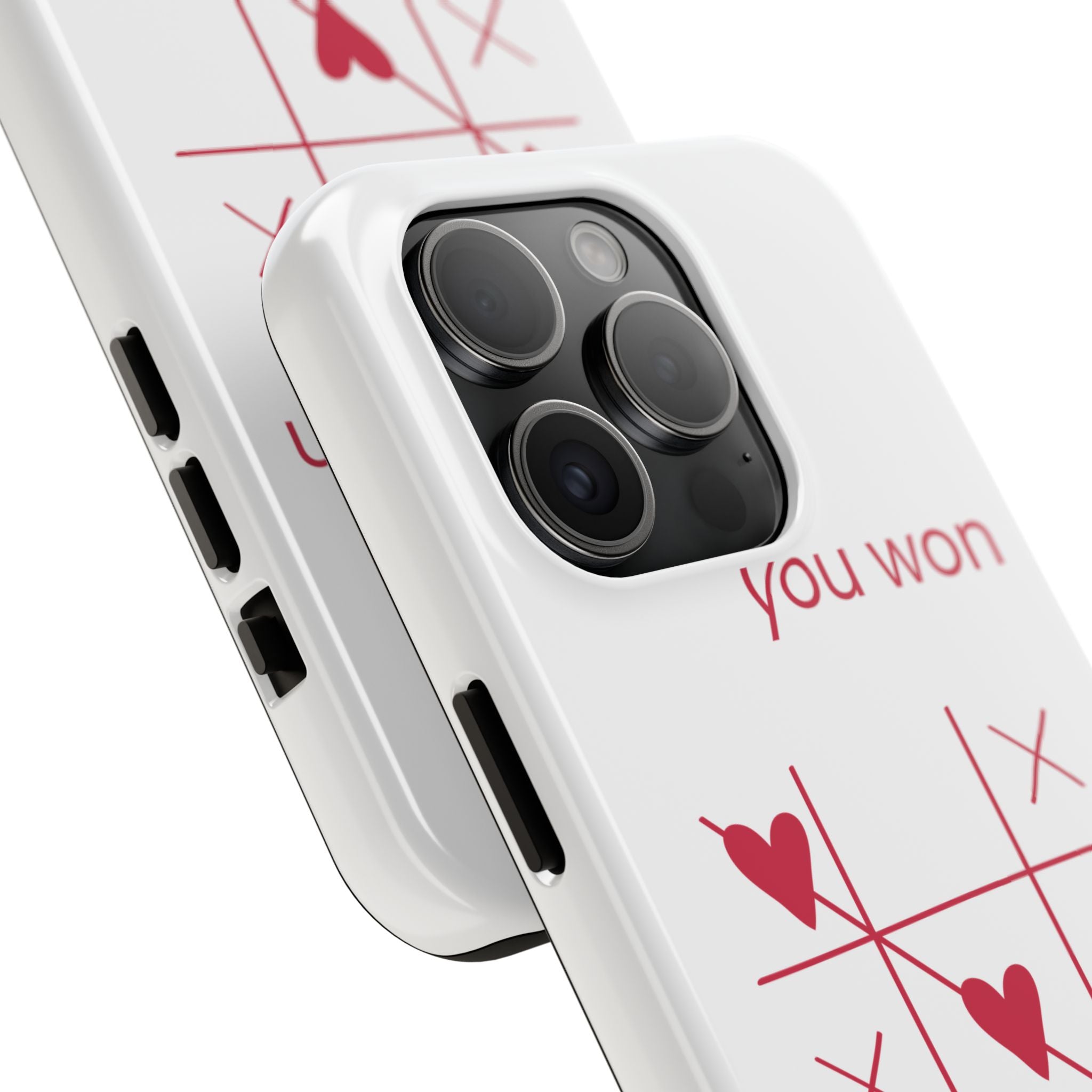 Tough Phone Case — "You Won My Heart" Tic-Tac-Toe Valentine Phone Cover