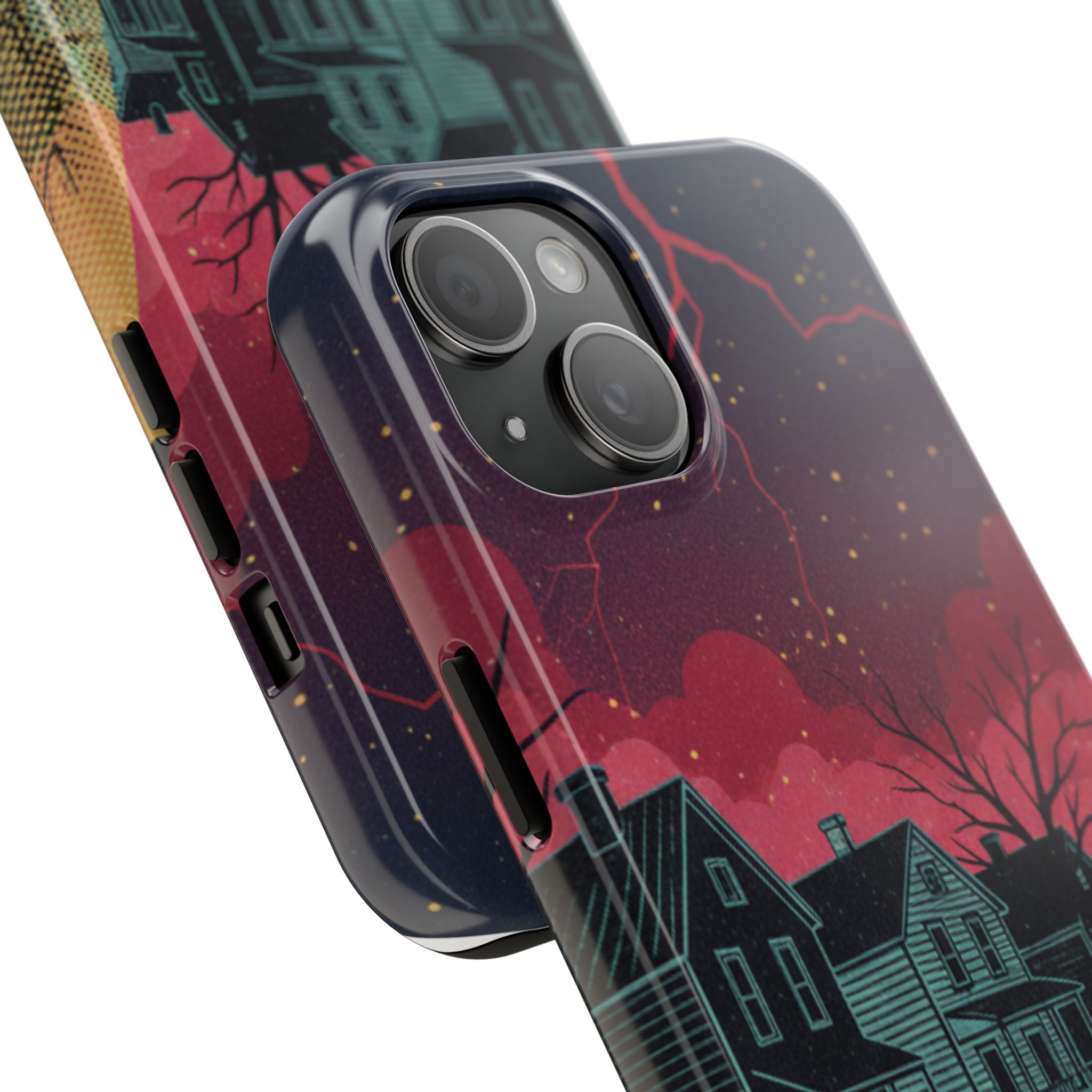 Tough Phone Case — Nostalgic Night Bike Ride Sky Design