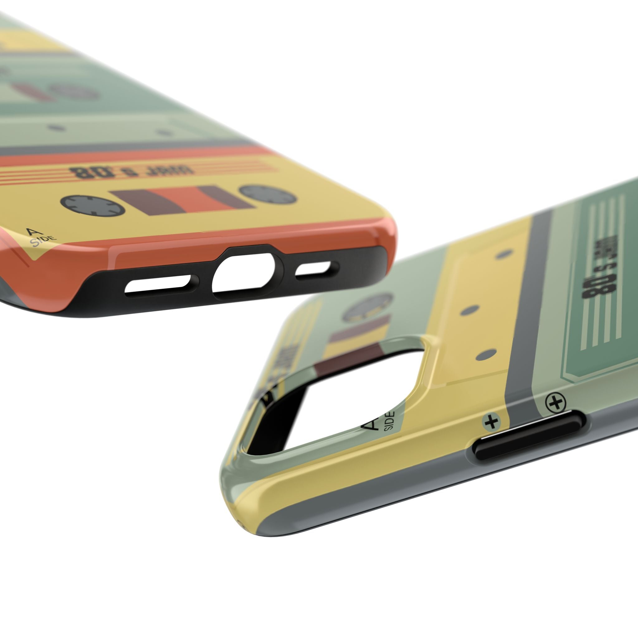Retro 80s Cassette Tough Phone Case — "80's Jam" Vintage Tape Design