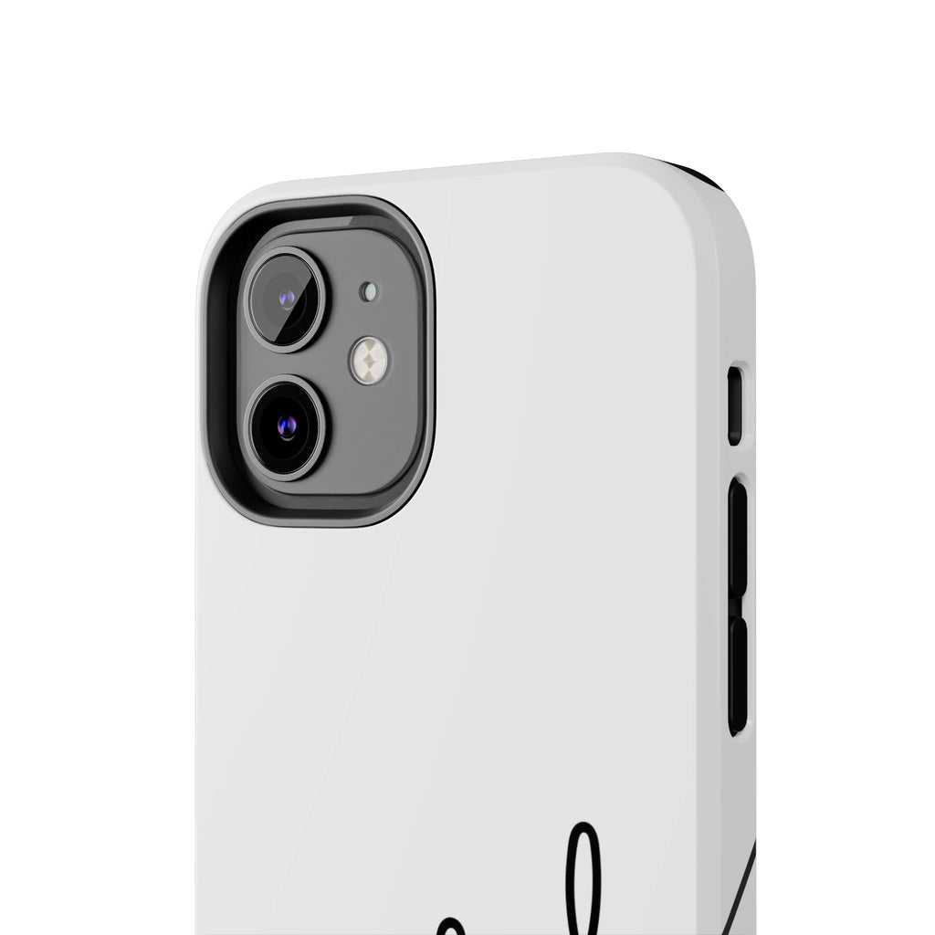 Joyful Tough Phone Case — Minimal Script Protective Phone Cover
