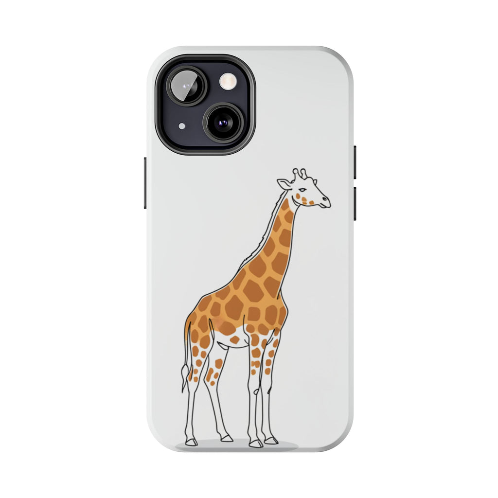Giraffe Tough Phone Case — Cute Safari Animal Protective Cover
