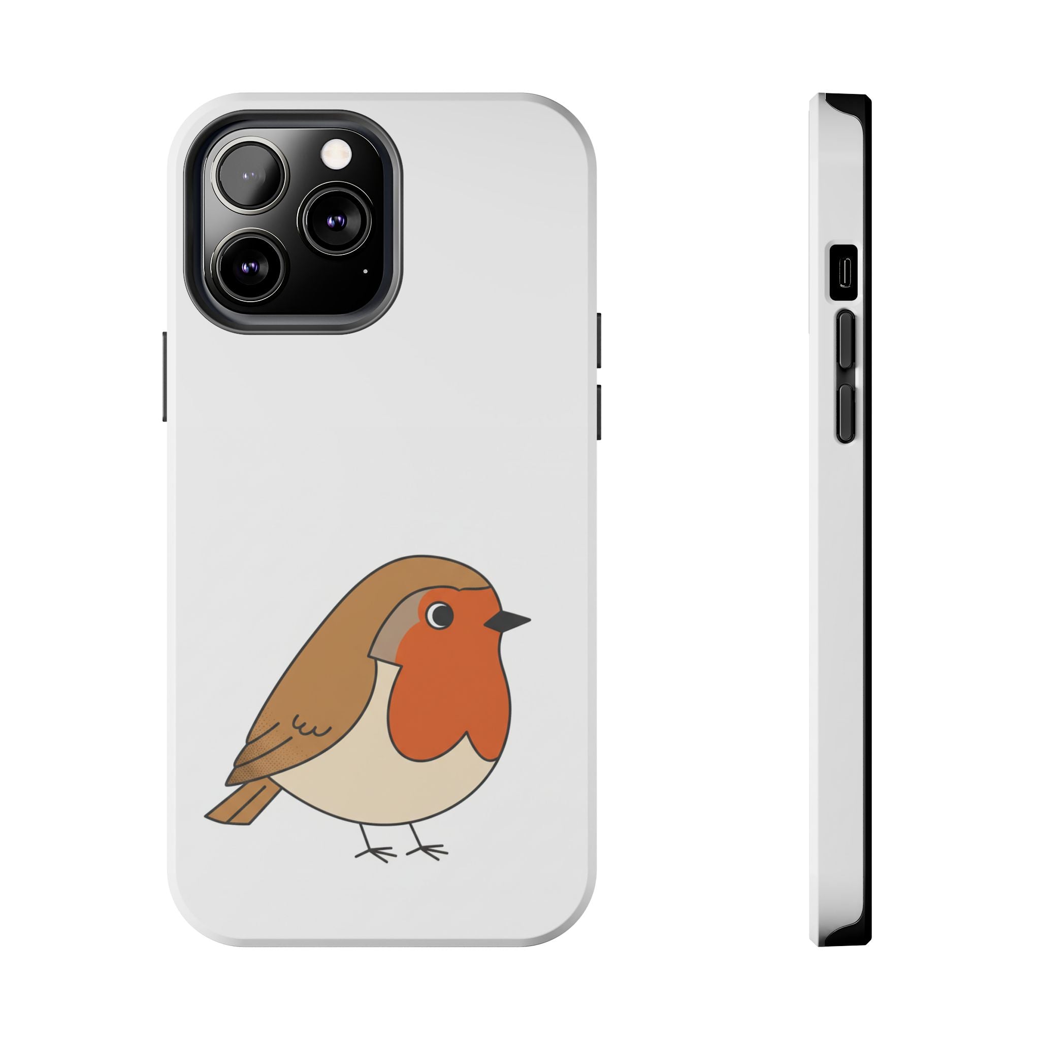 Cute Robin Tough Phone Case — Protective Bird iPhone Case