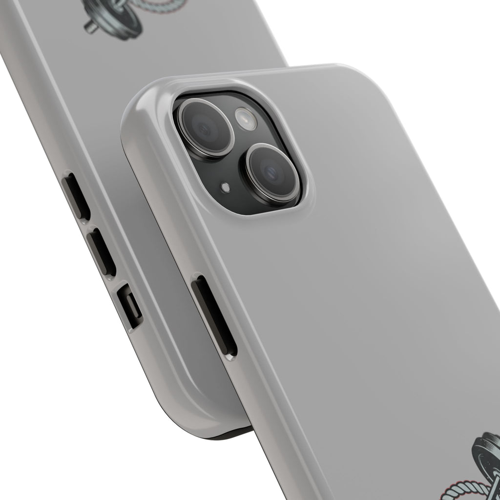 Fitness Gear Tough Phone Case — Dumbbells, Kettlebells & Jump Rope Design