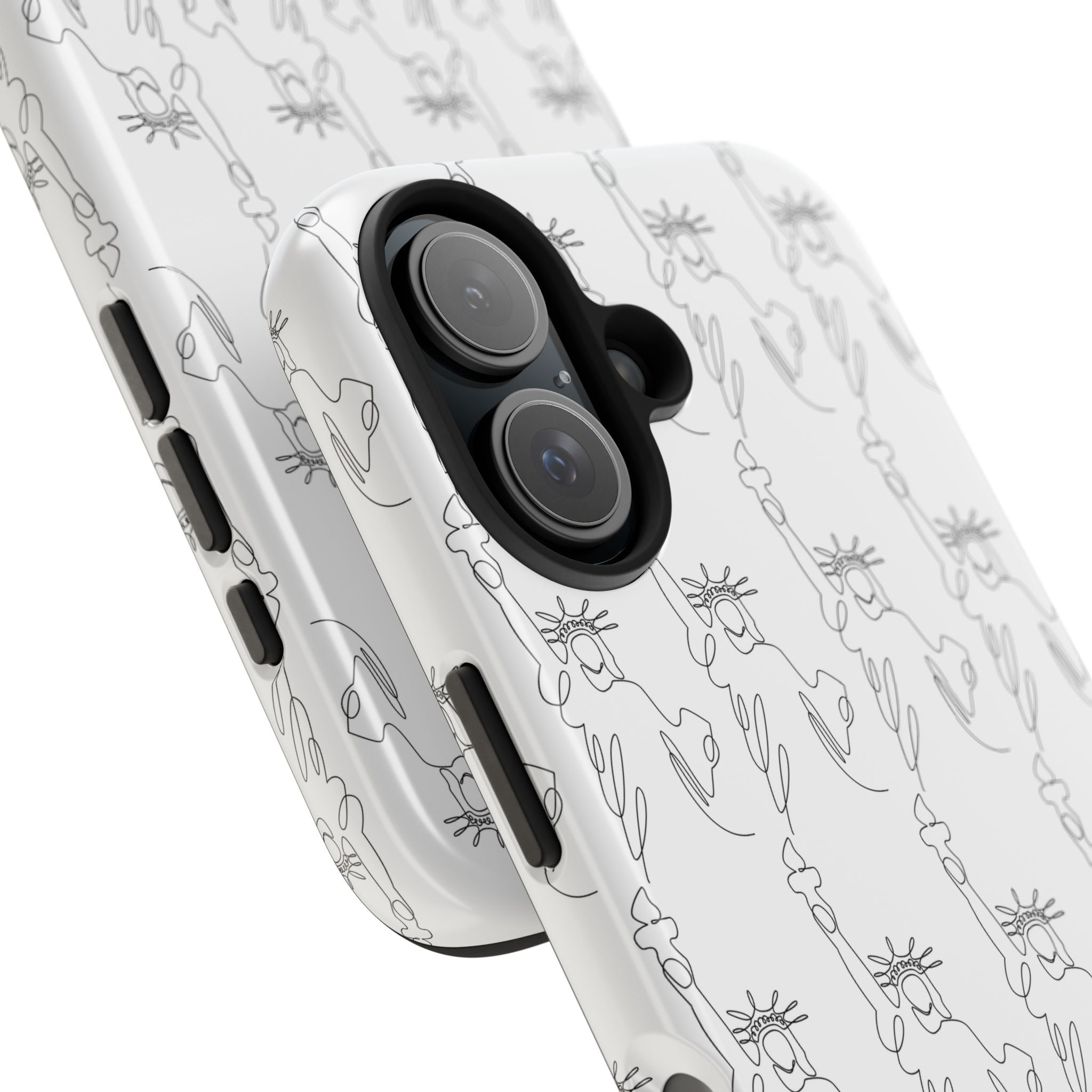Statue of Liberty Sketch Tough Phone Case — Minimal Patriotic iPhone Cover
