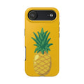 Pineapple Tough Phone Case — Bright Yellow Protective Phone Cover