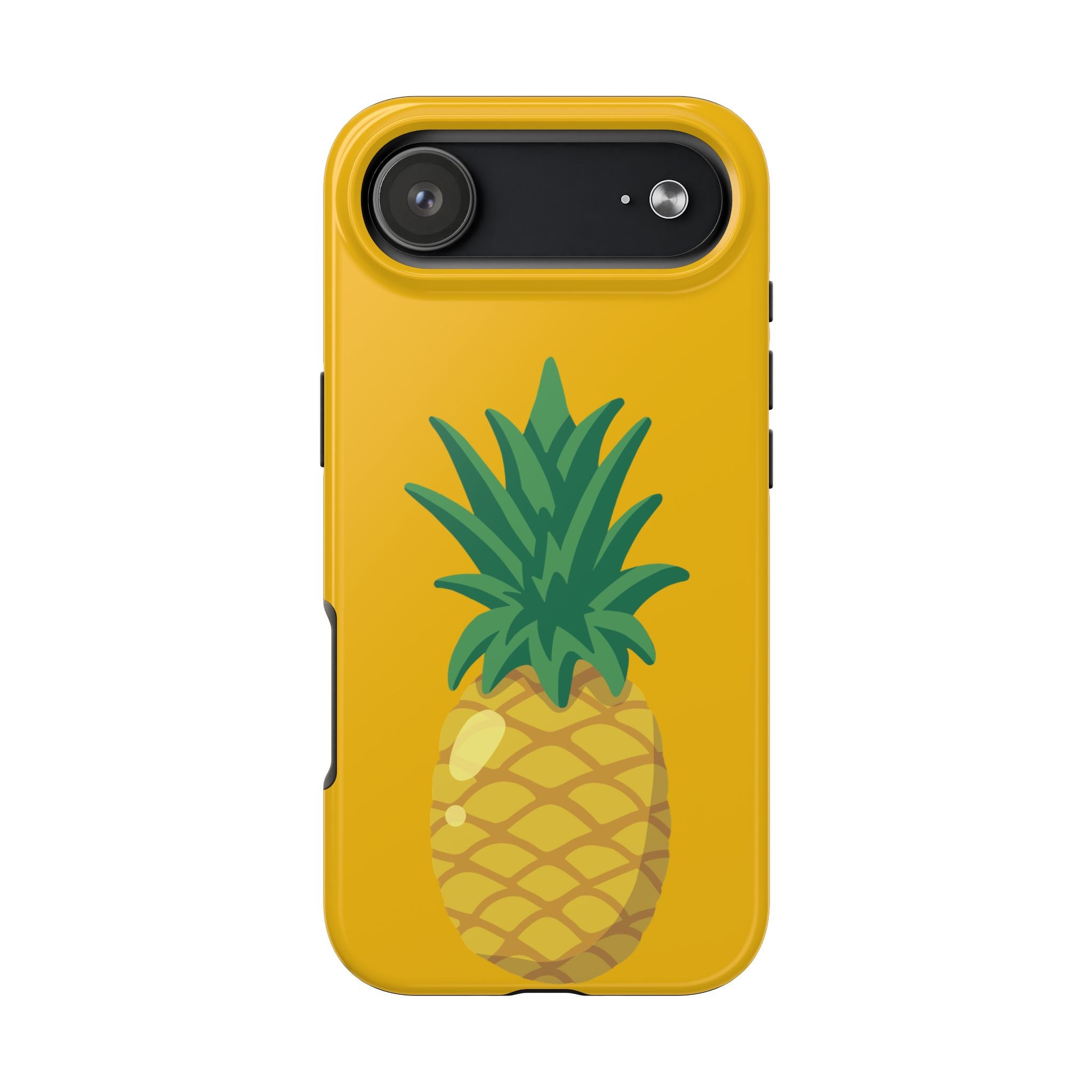 Pineapple Tough Phone Case — Bright Yellow Protective Phone Cover