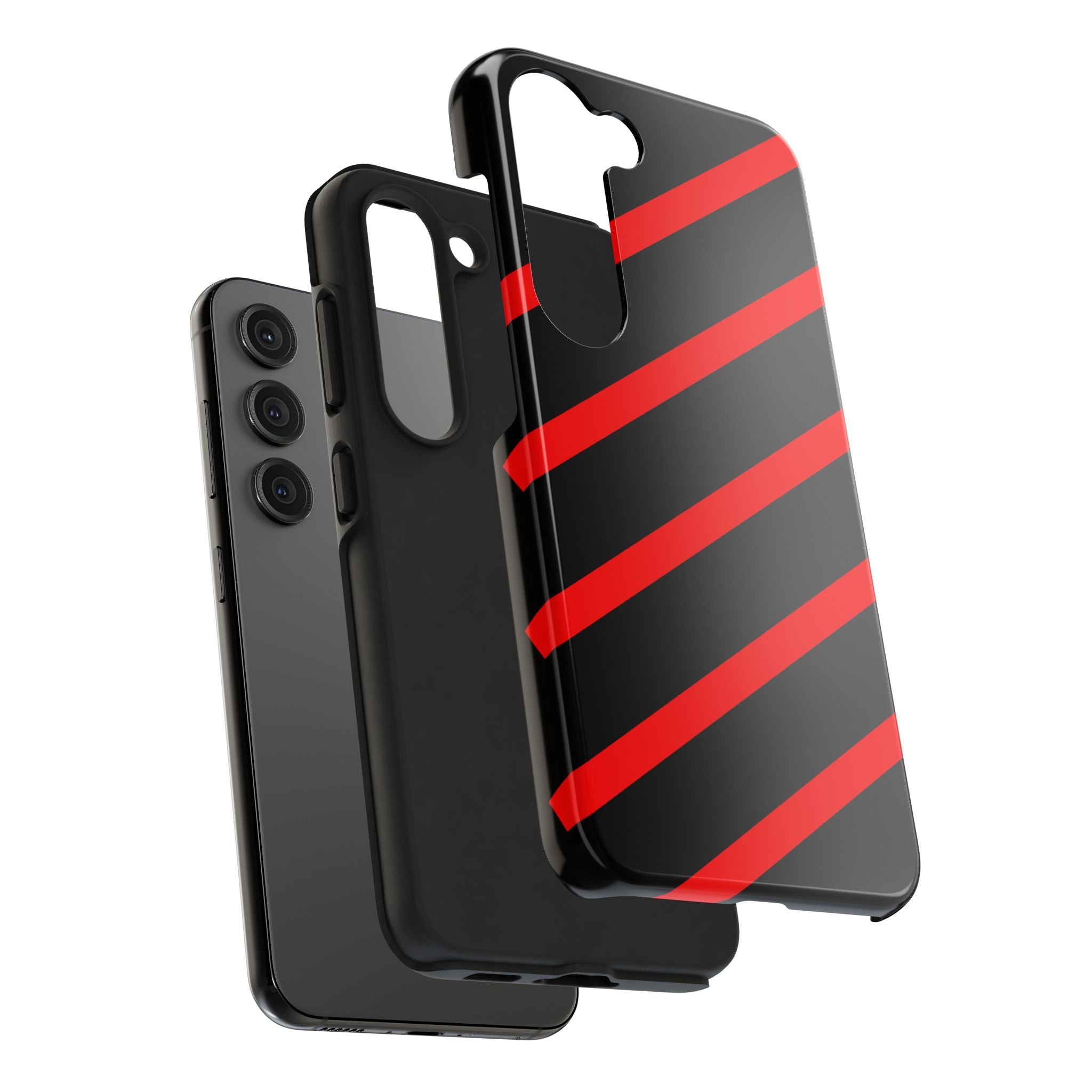 Copy of Tough Phone Case — Blue Diagonal Stripe Shockproof Cover