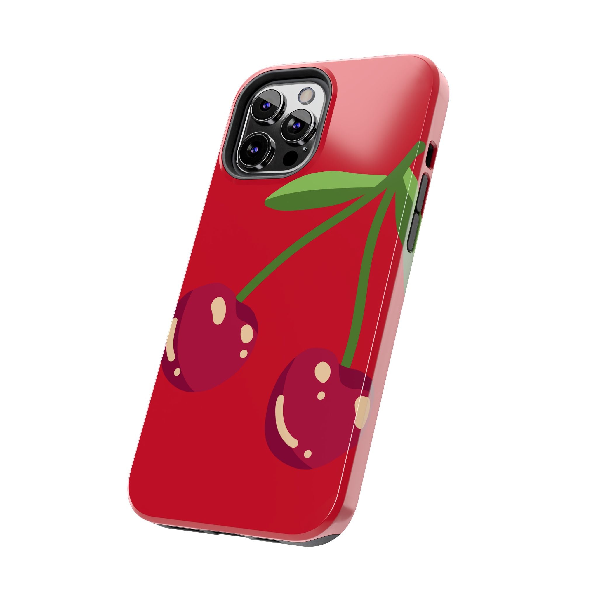 Cherry Red Tough Phone Case — Cute Retro Fruit iPhone Case