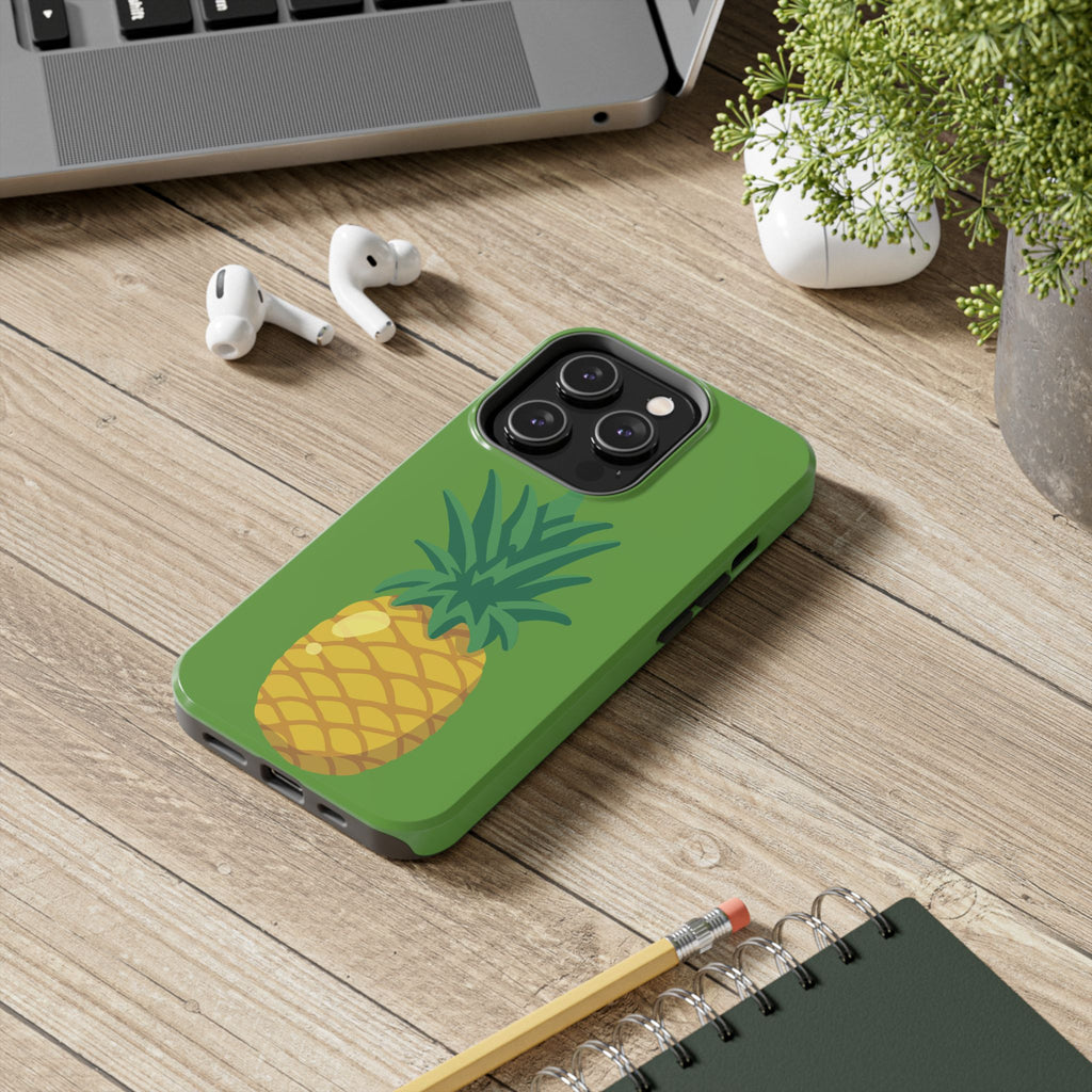 Pineapple Tough Phone Case — Tropical Green Protective Phone Cover