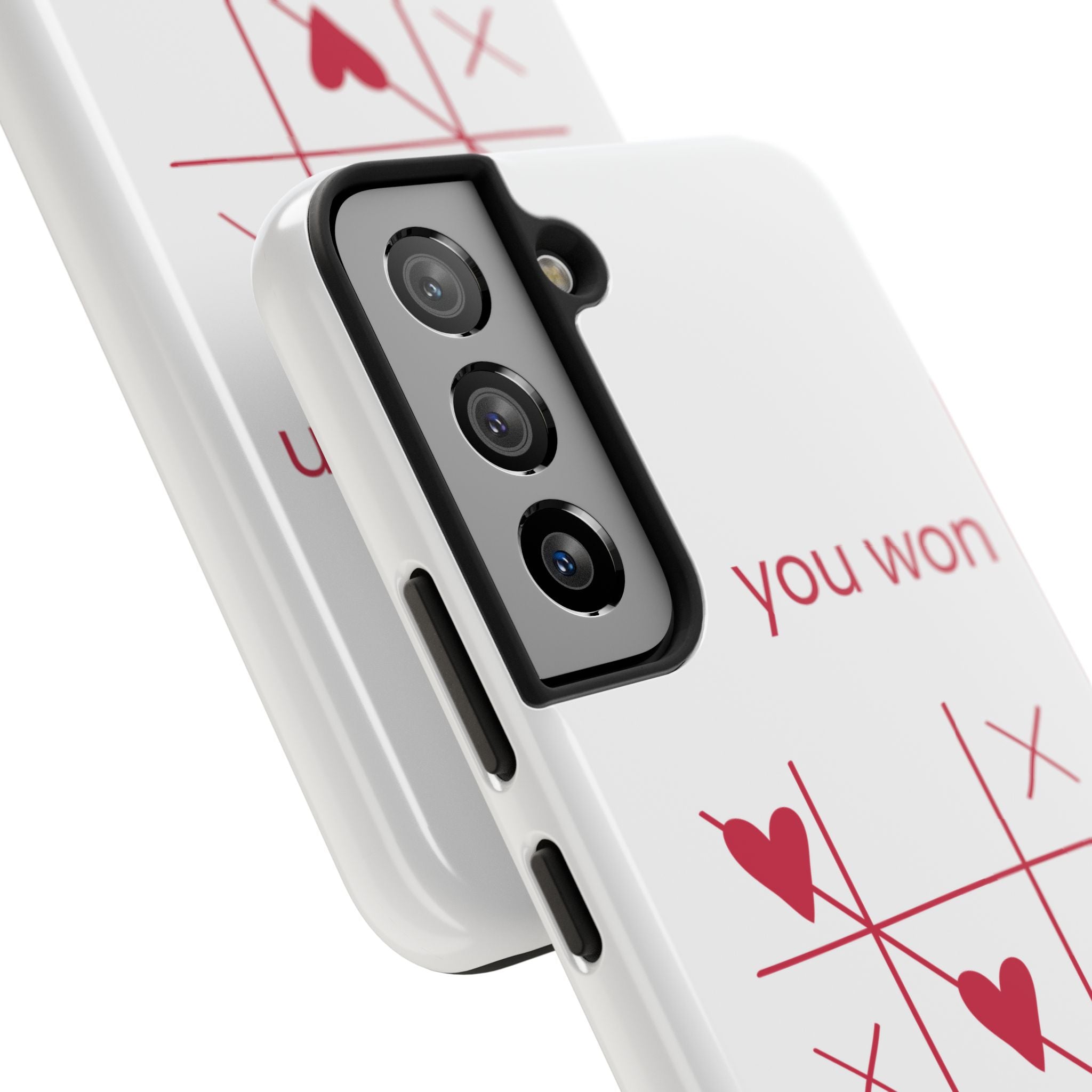 Tough Phone Case — "You Won My Heart" Tic-Tac-Toe Valentine Phone Cover