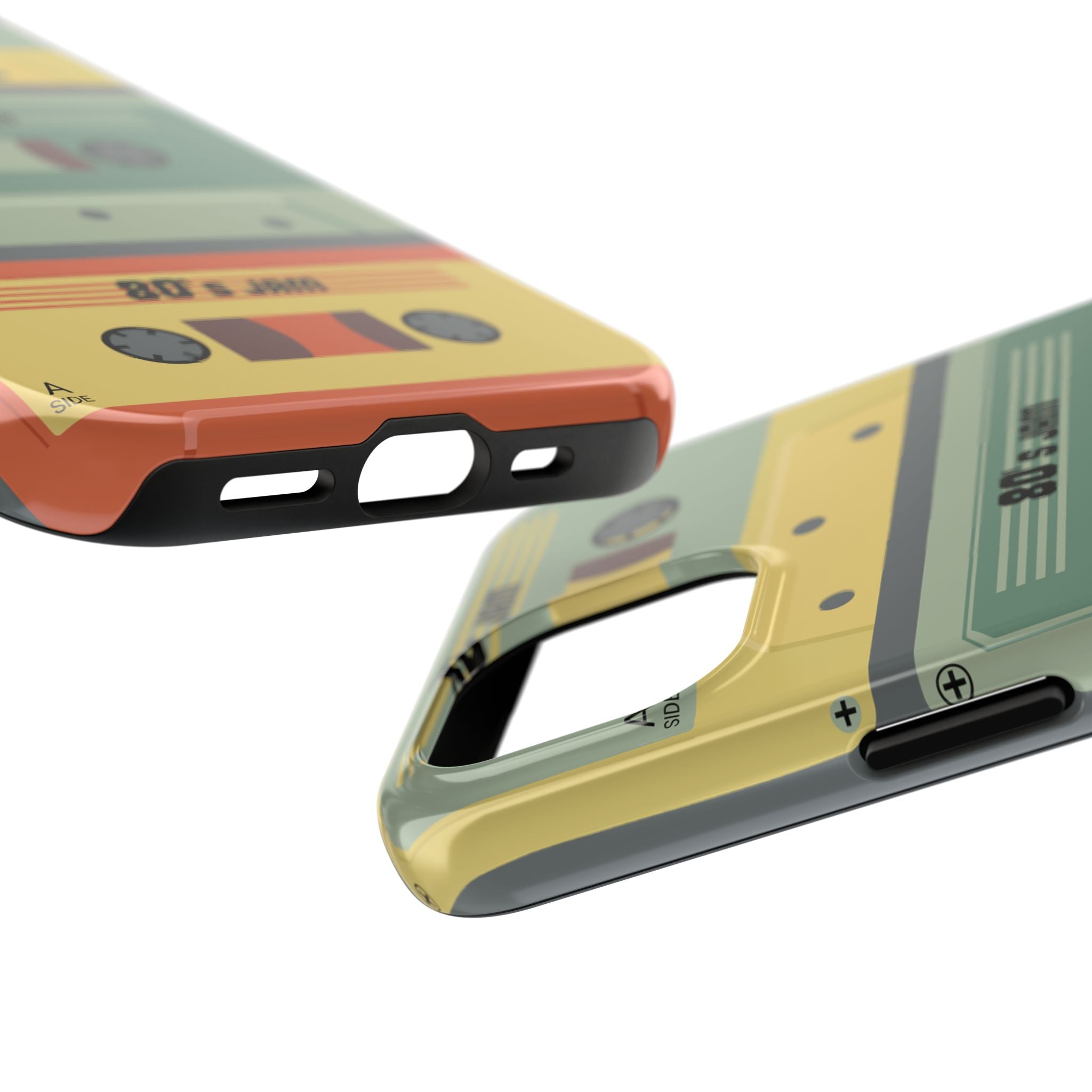 Retro 80s Cassette Tough Phone Case — "80's Jam" Vintage Tape Design