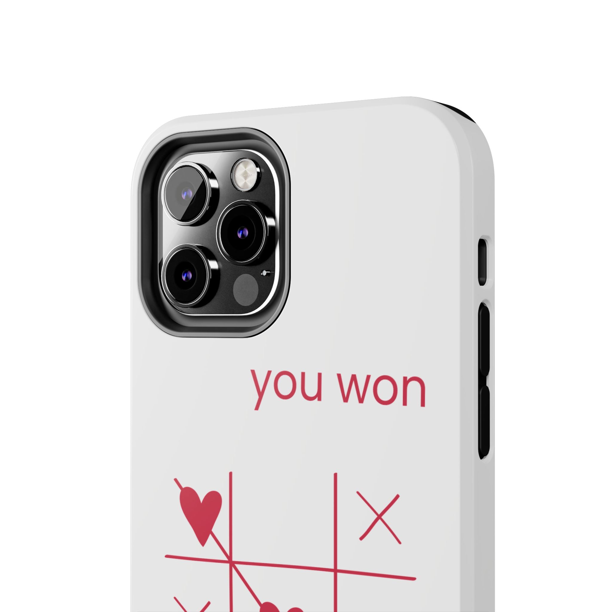 Tough Phone Case — "You Won My Heart" Tic-Tac-Toe Valentine Phone Cover
