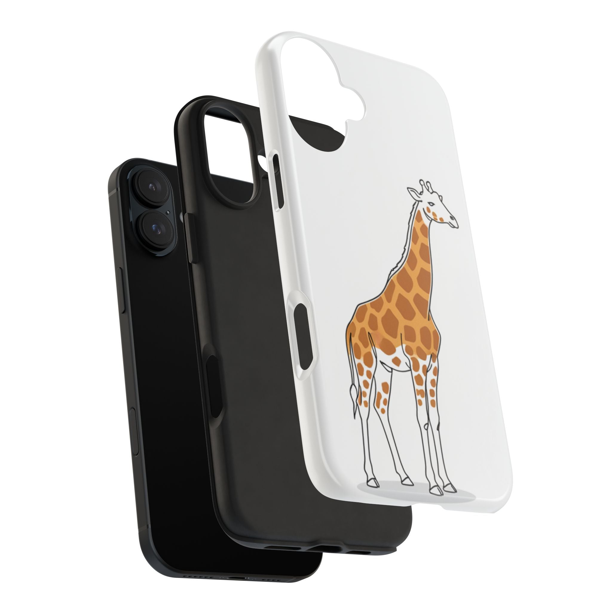 Giraffe Tough Phone Case — Cute Safari Animal Protective Cover